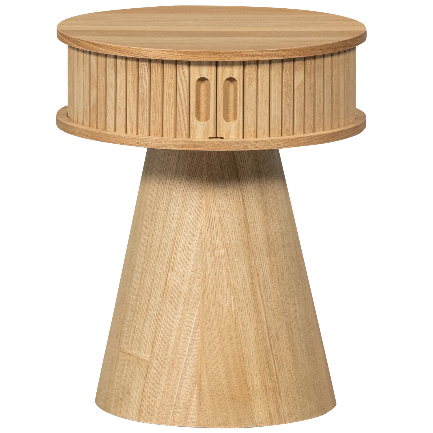 KARRI NIGHTSTAND ROUND WOOD NATURAL