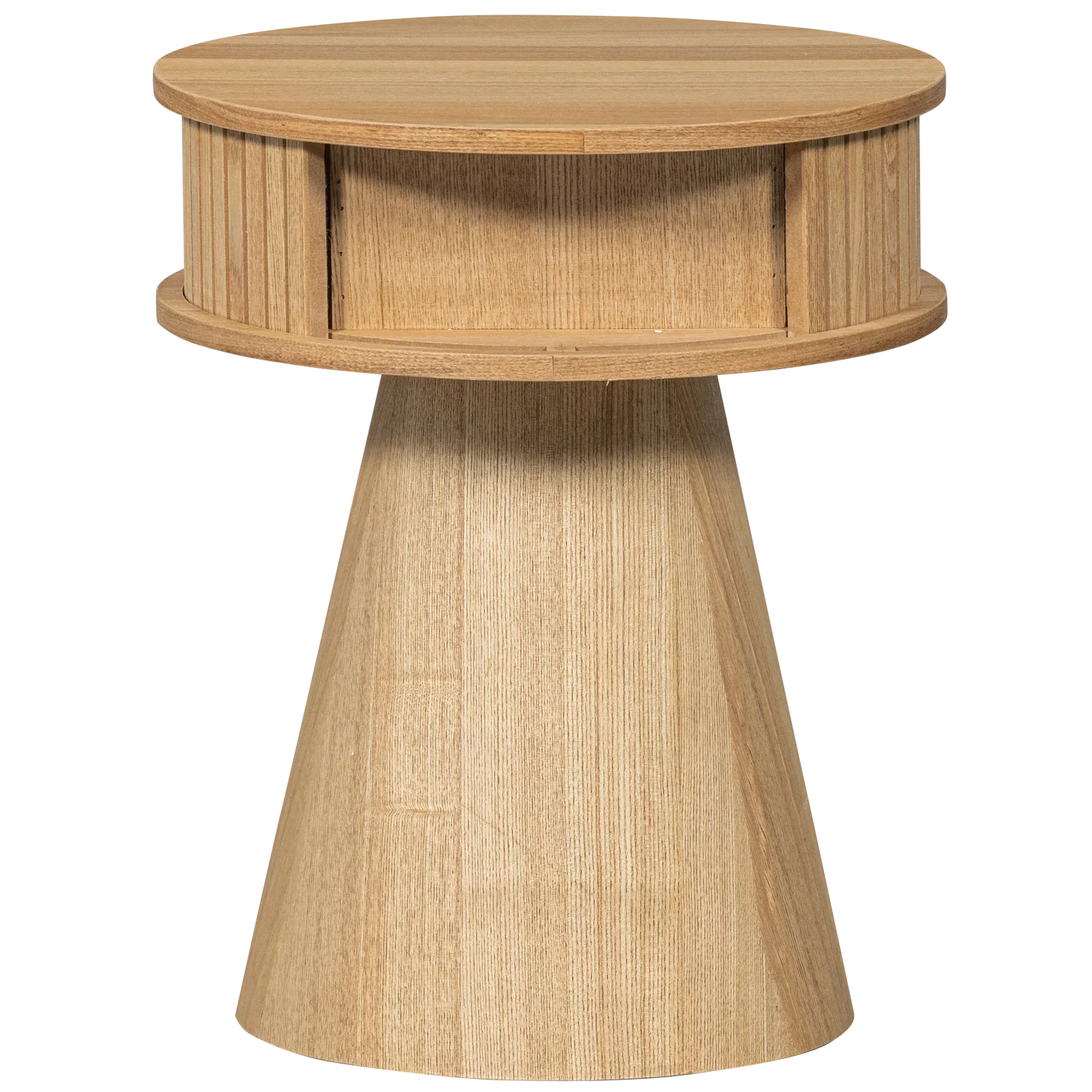 KARRI NIGHTSTAND ROUND WOOD NATURAL