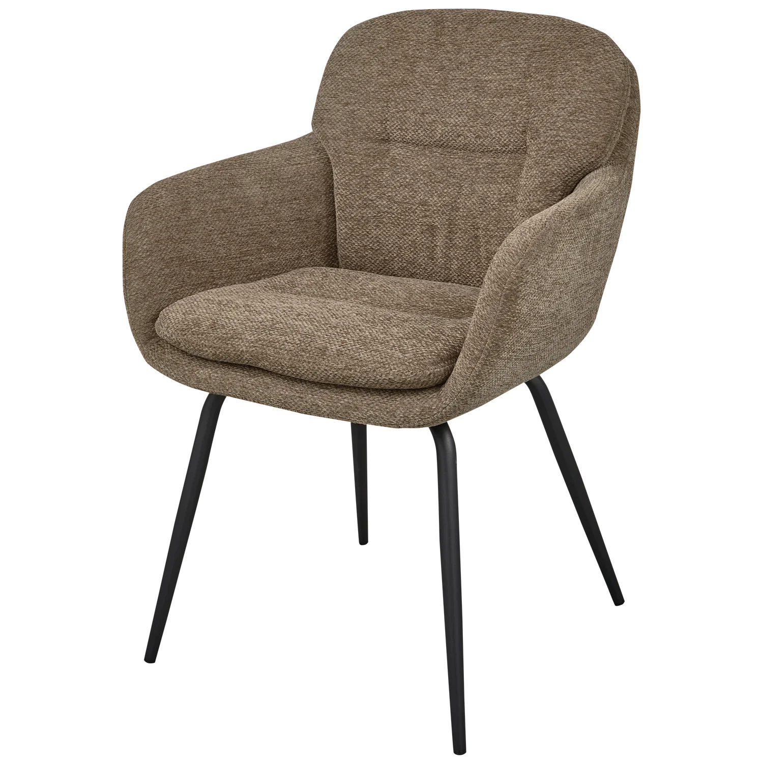 RUNA DINING CHAIR CHENILLE DARK SAND