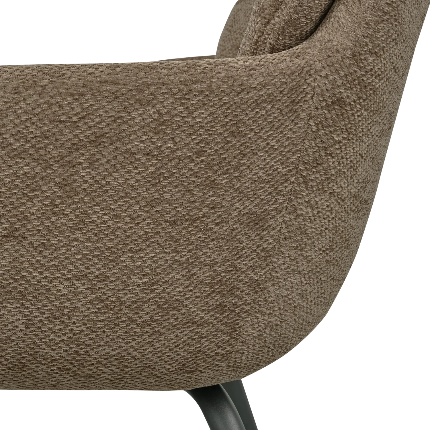 RUNA DINING CHAIR CHENILLE DARK SAND