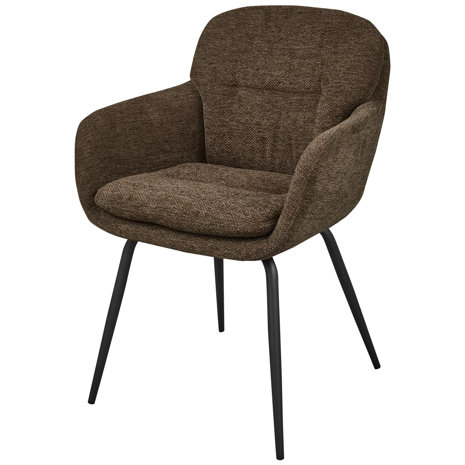 RUNA DINING CHAIR CHENILLE WARM BROWN