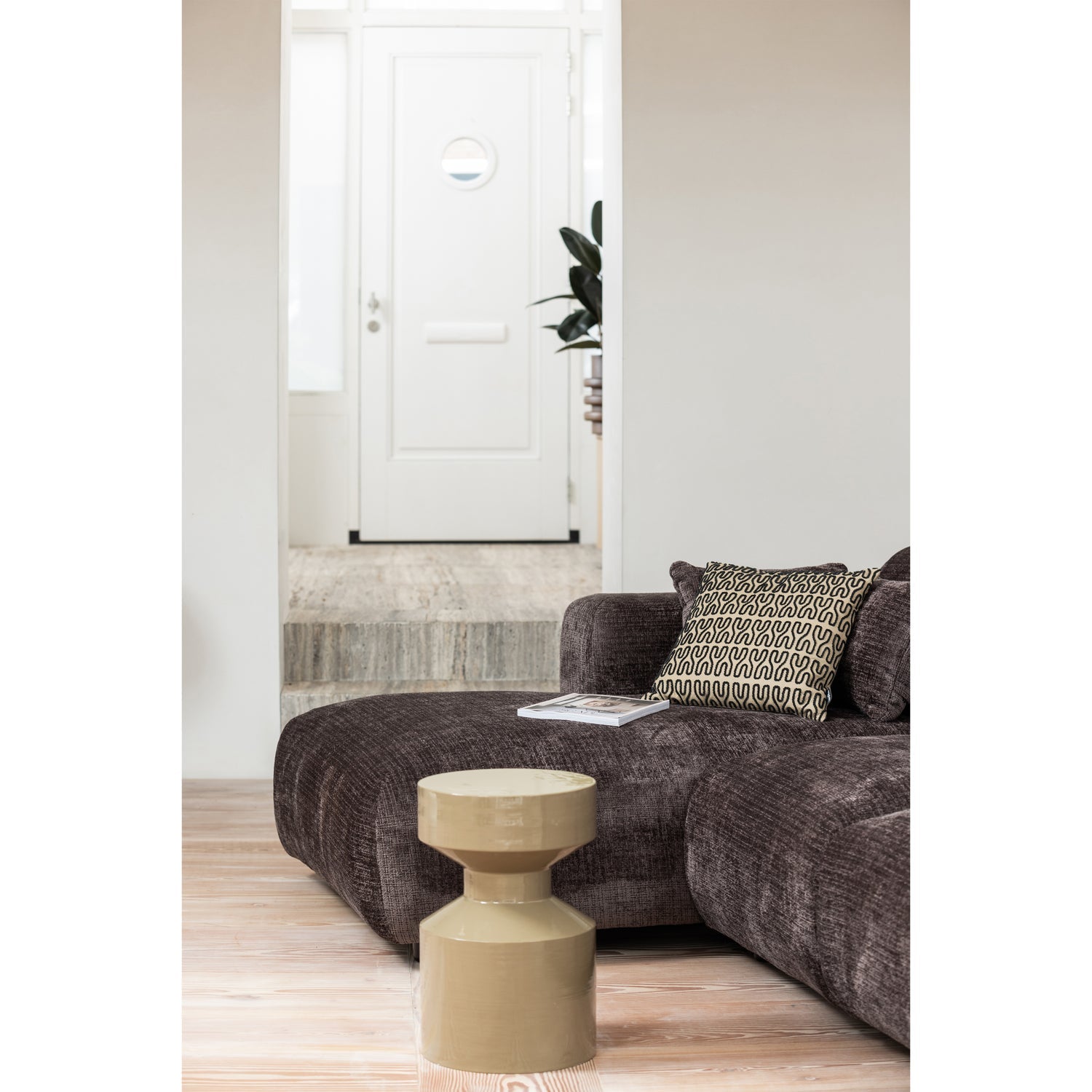WOOOD canapea mare CLOUD CHAISE LONGUE | 100% Pes | Maro | 80x290x165 cm