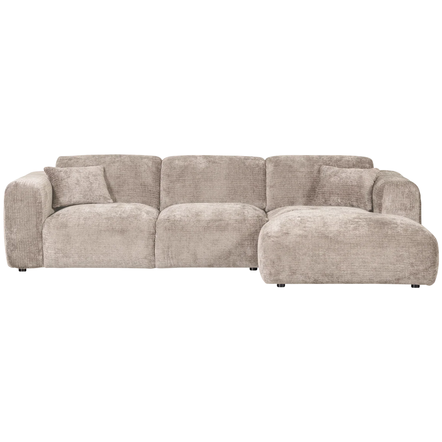 CLOUD CHAISE LONGUE SOFA RIGHT CHENILLE NATURAL