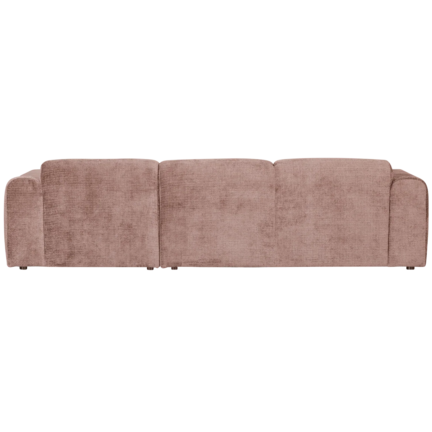 CLOUD CHAISE LONGUE SOFA RIGHT CHENILLE TAUPE/PINK
