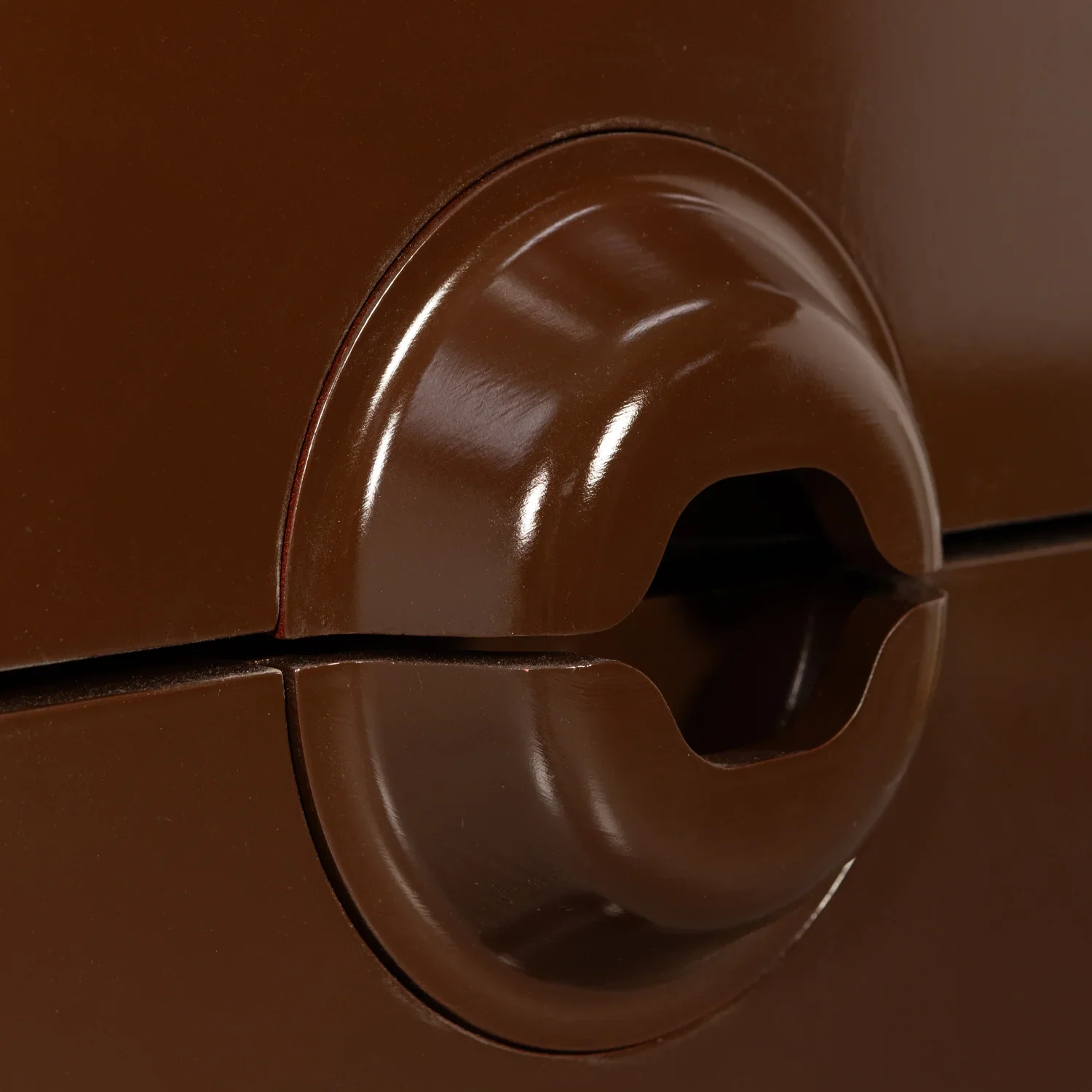 MERGE CABINET WITH 6 DRAWERS EUCALYPTUS WOOD BROWN/RED