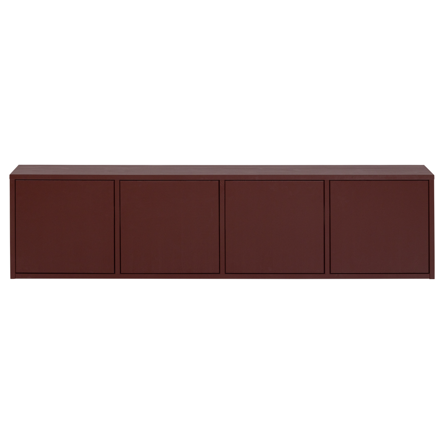 WOOOD mobila TV MEREL | Pin | Burgund | 50x200x39 cm