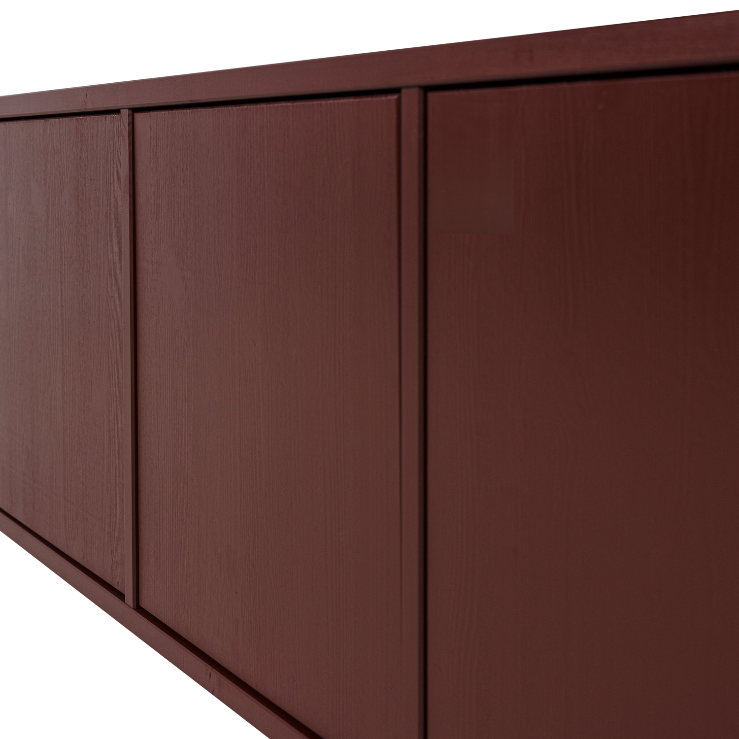 WOOOD mobila TV MEREL | Pin | Burgund | 50x200x39 cm