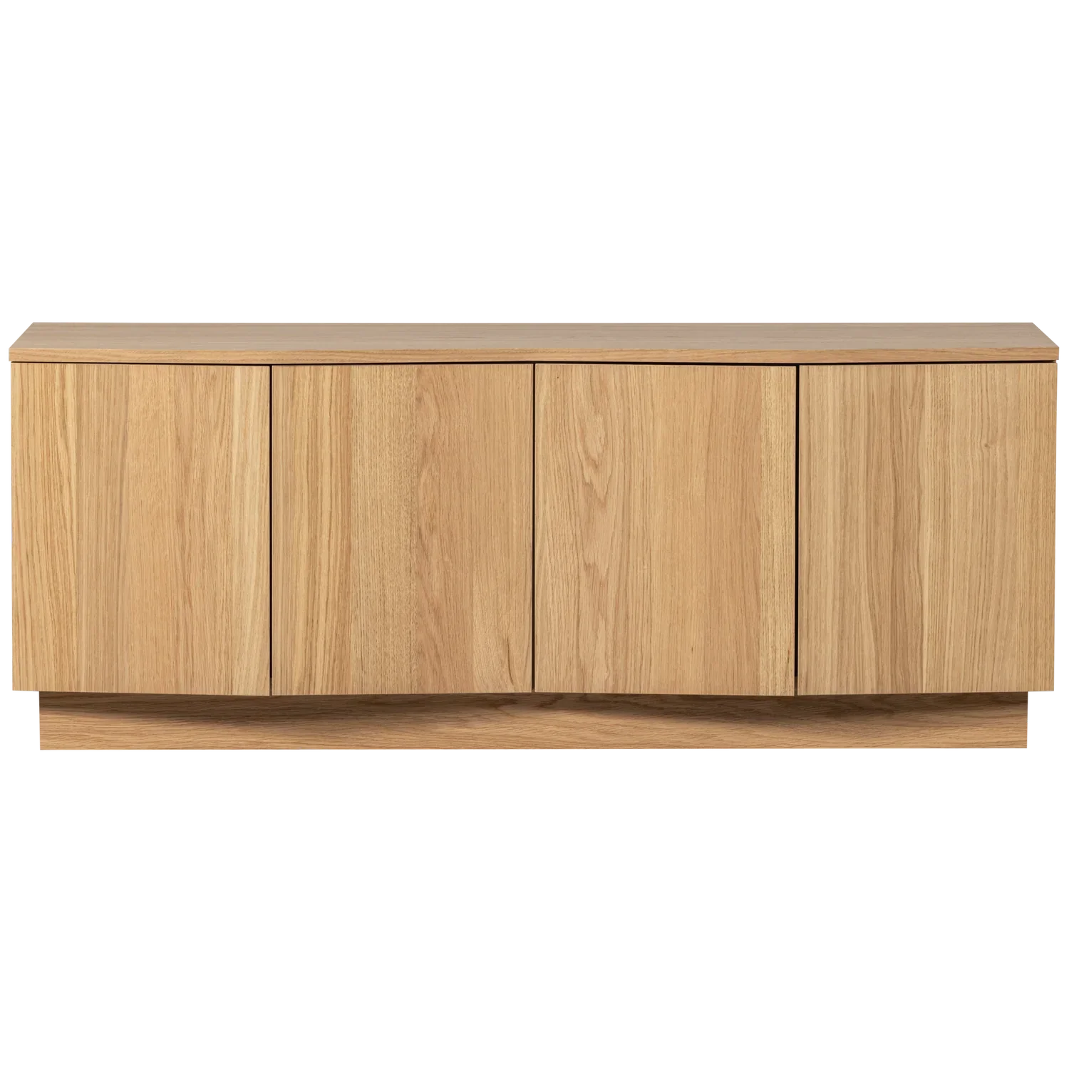 WOOOD comodă TV Zuma Tv | stejar | Transparent | FSC, 133x45x52 cm