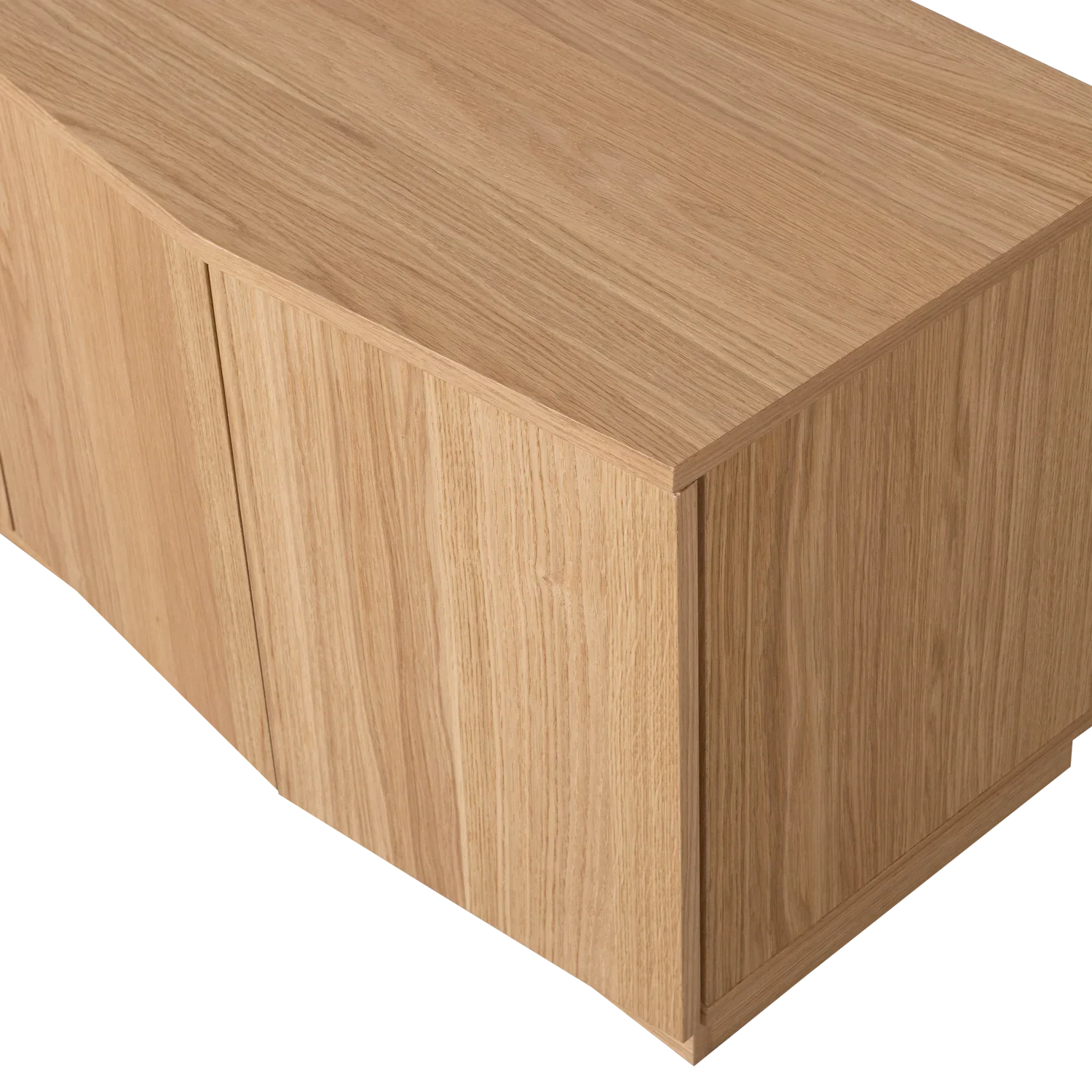 WOOOD comodă TV Zuma Tv | stejar | Transparent | FSC, 133x45x52 cm