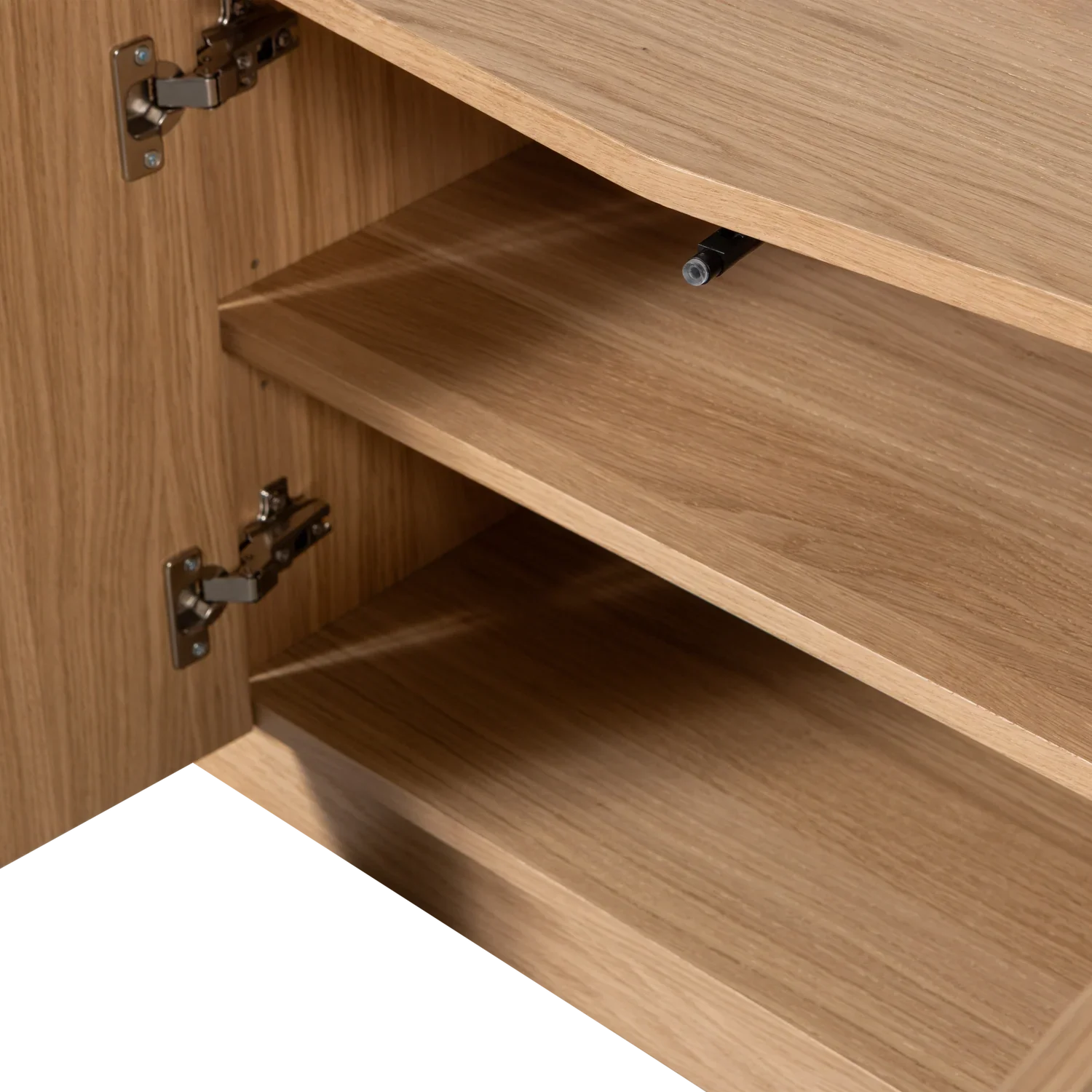 WOOOD comodă TV Zuma Tv | stejar | Transparent | FSC, 133x45x52 cm