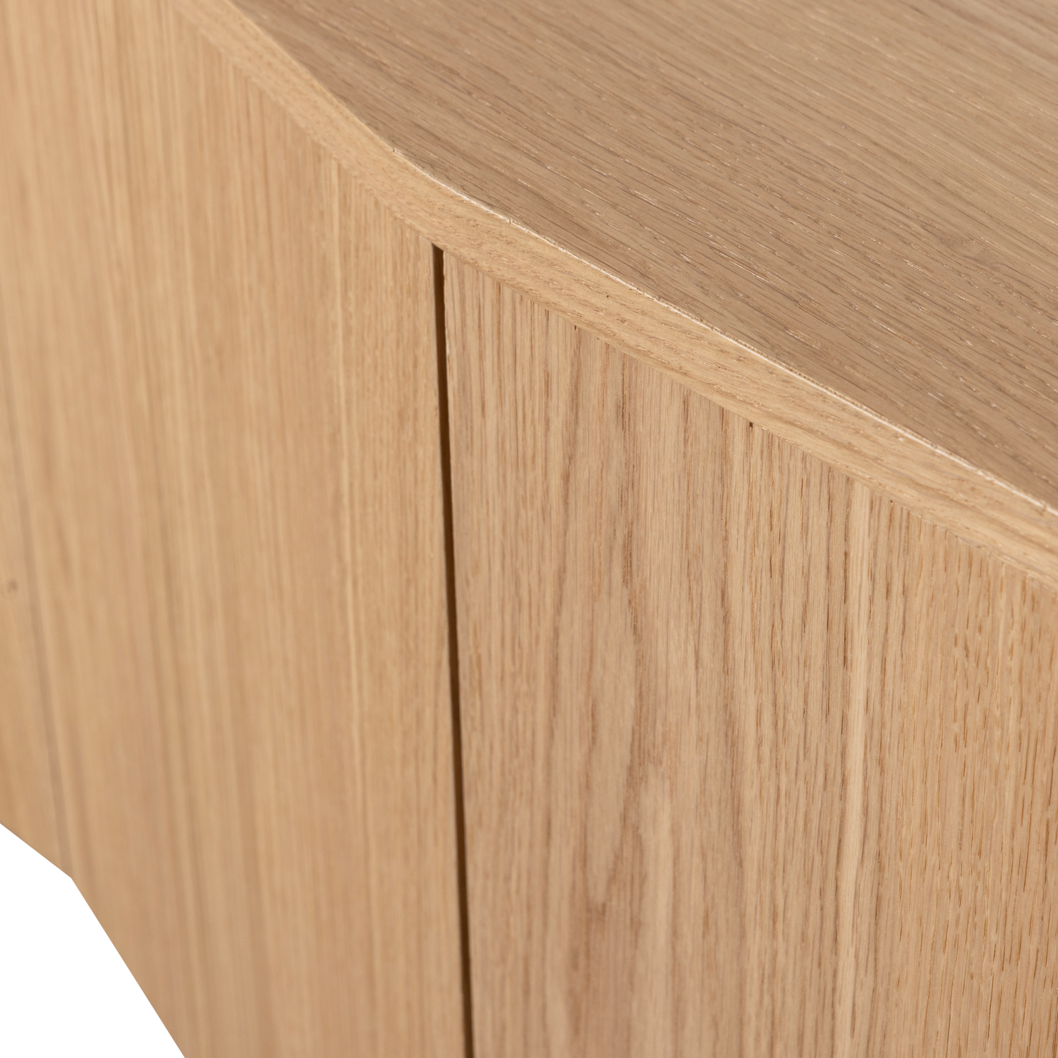 WOOOD comodă TV Zuma Tv | stejar | Transparent | FSC, 200x45x52 cm