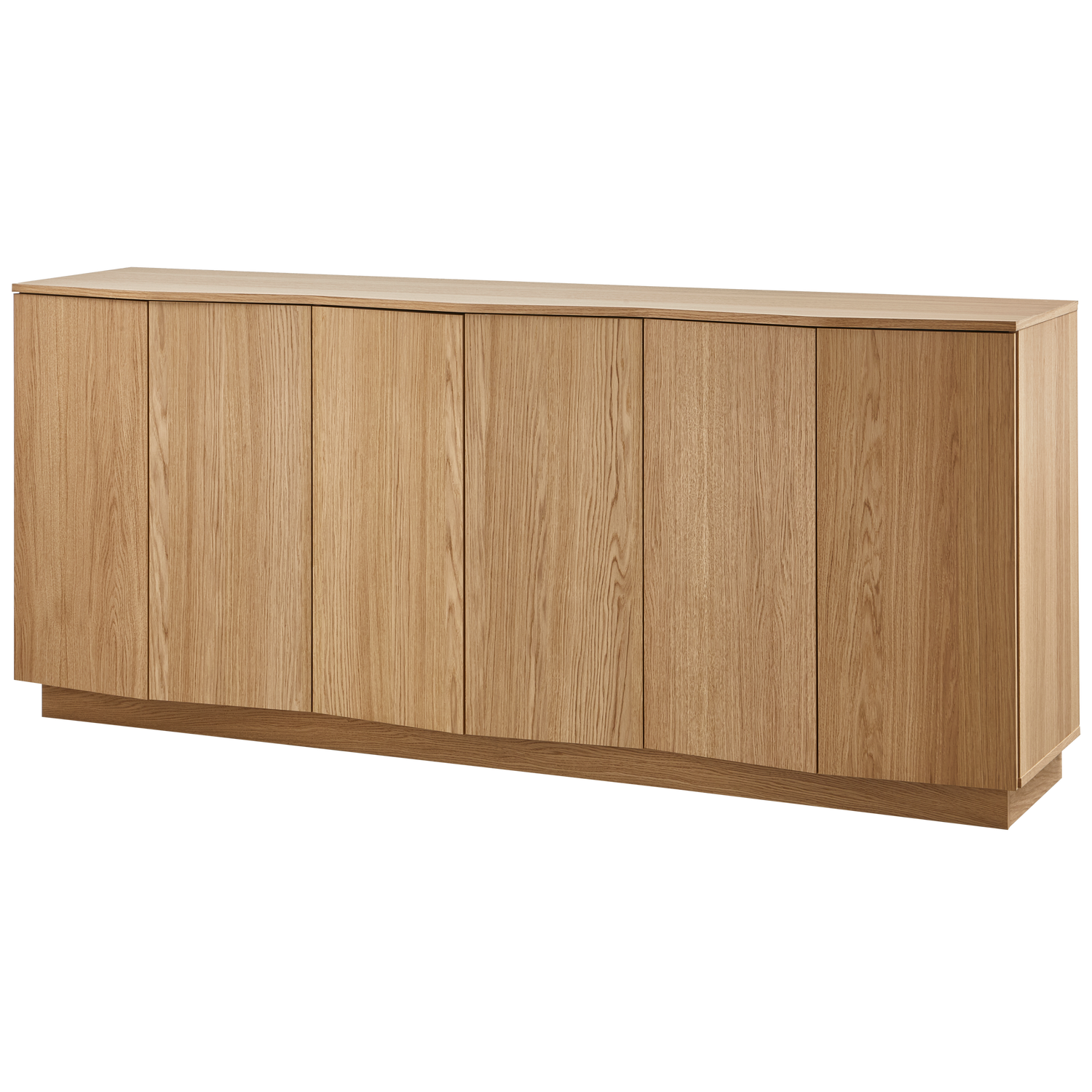 WOOOD consola ZUMA SIDEBOARD 200 CM | Stejar | Transparant | 85x200x45 cm