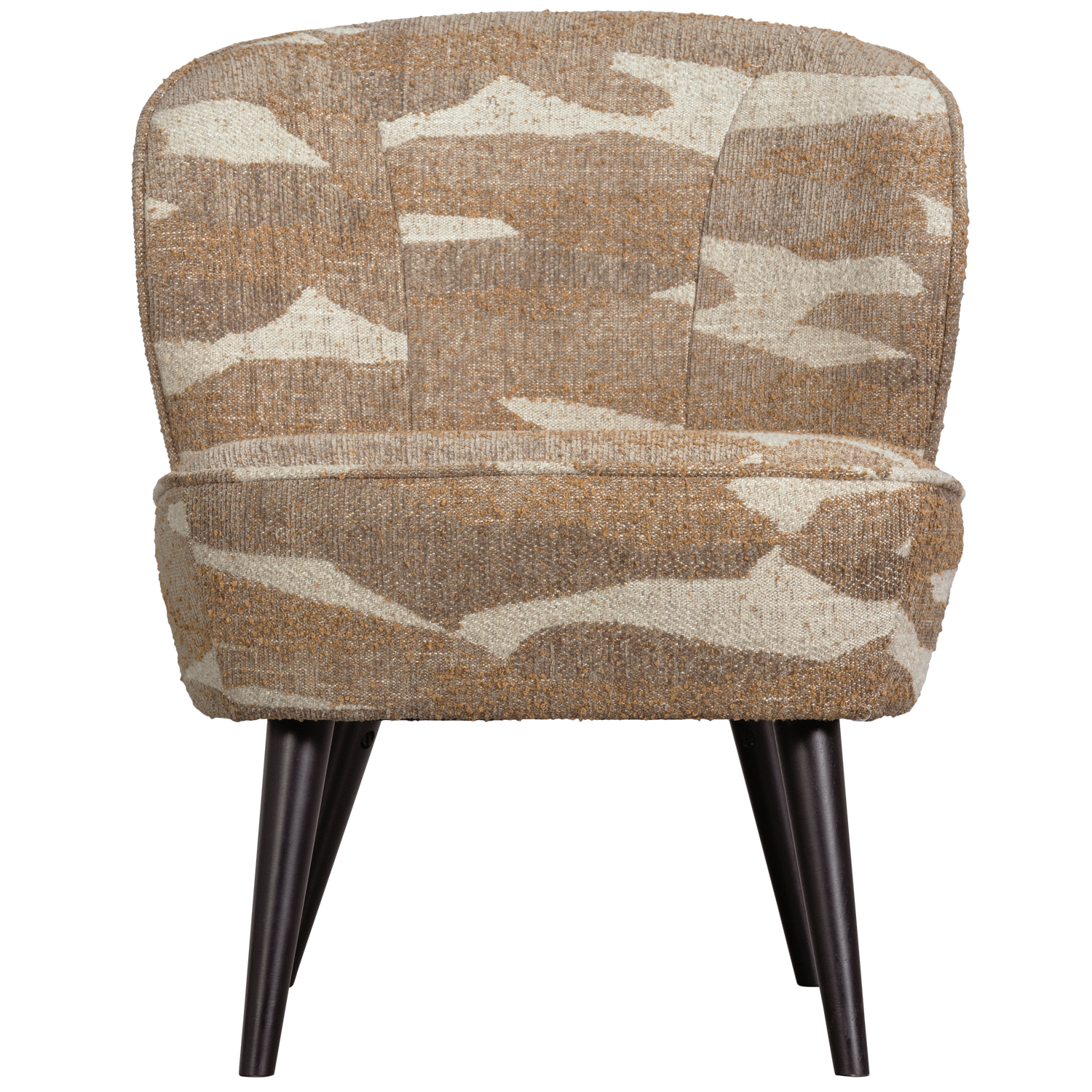 WOOOD fotoliu SARA ARMCHAIR WOVEN FABRIC CAMOUFLAGE PATTERN | 30% Pes / 22% Pan / 20% Cv / 18% Hpp / 10% Li | Nisipiu | 71x59x70 cm