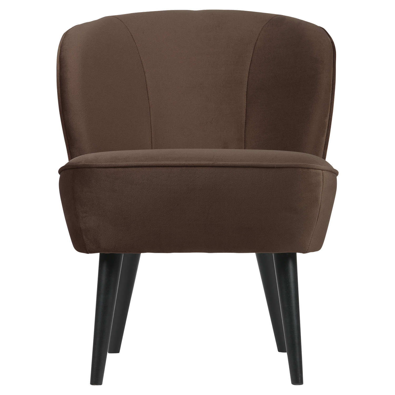 WOOOD fotoliu SARA ARMCHAIR VELVET DARK | 100% Pes | Maro inchis | 71x59x70 cm