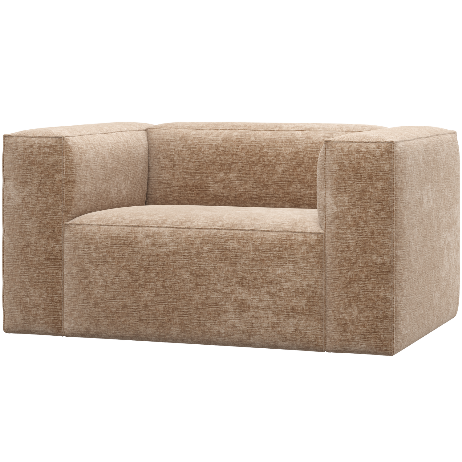 WOOOD fotoliu BEAN ARMCHAIR CHENILLE VELVET PEACH | 100% Pes | Roz | 74x146x98 cm