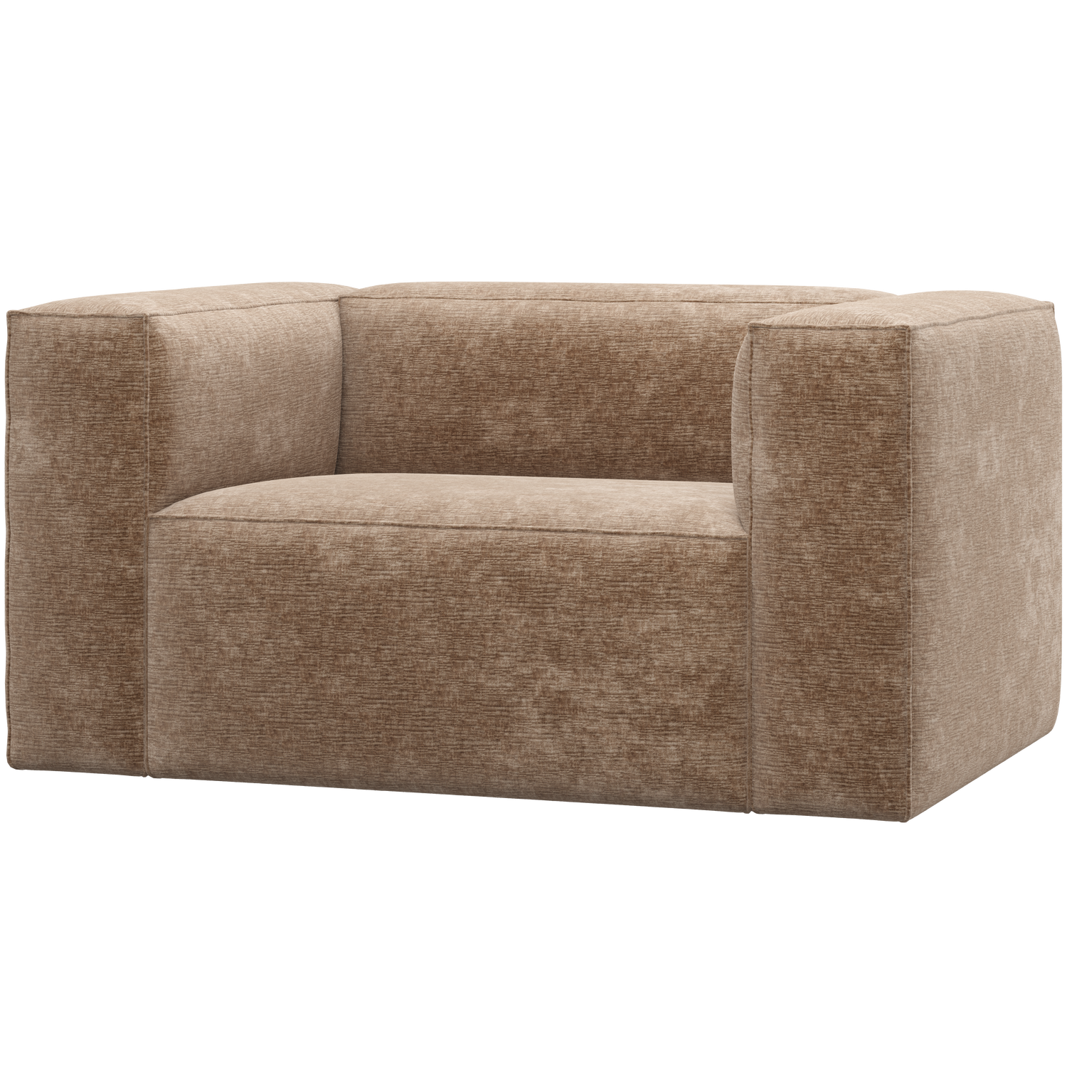 WOOOD fotoliu BEAN ARMCHAIR CHENILLE VELVET | 100% Pes | Taupe | 74x146x98 cm