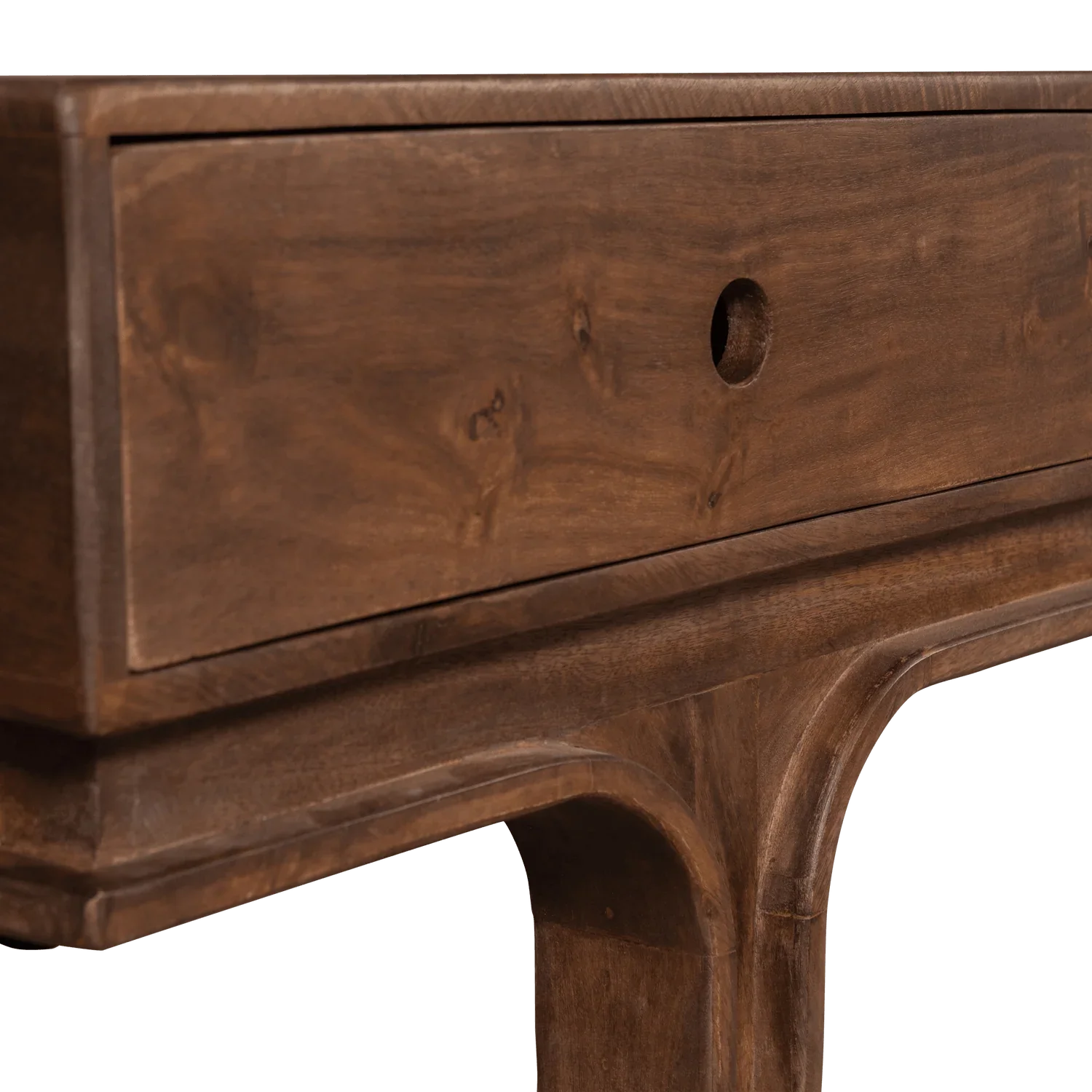 STAES TV-STAND 3 DRAWERS MANGO WOOD WALNUT