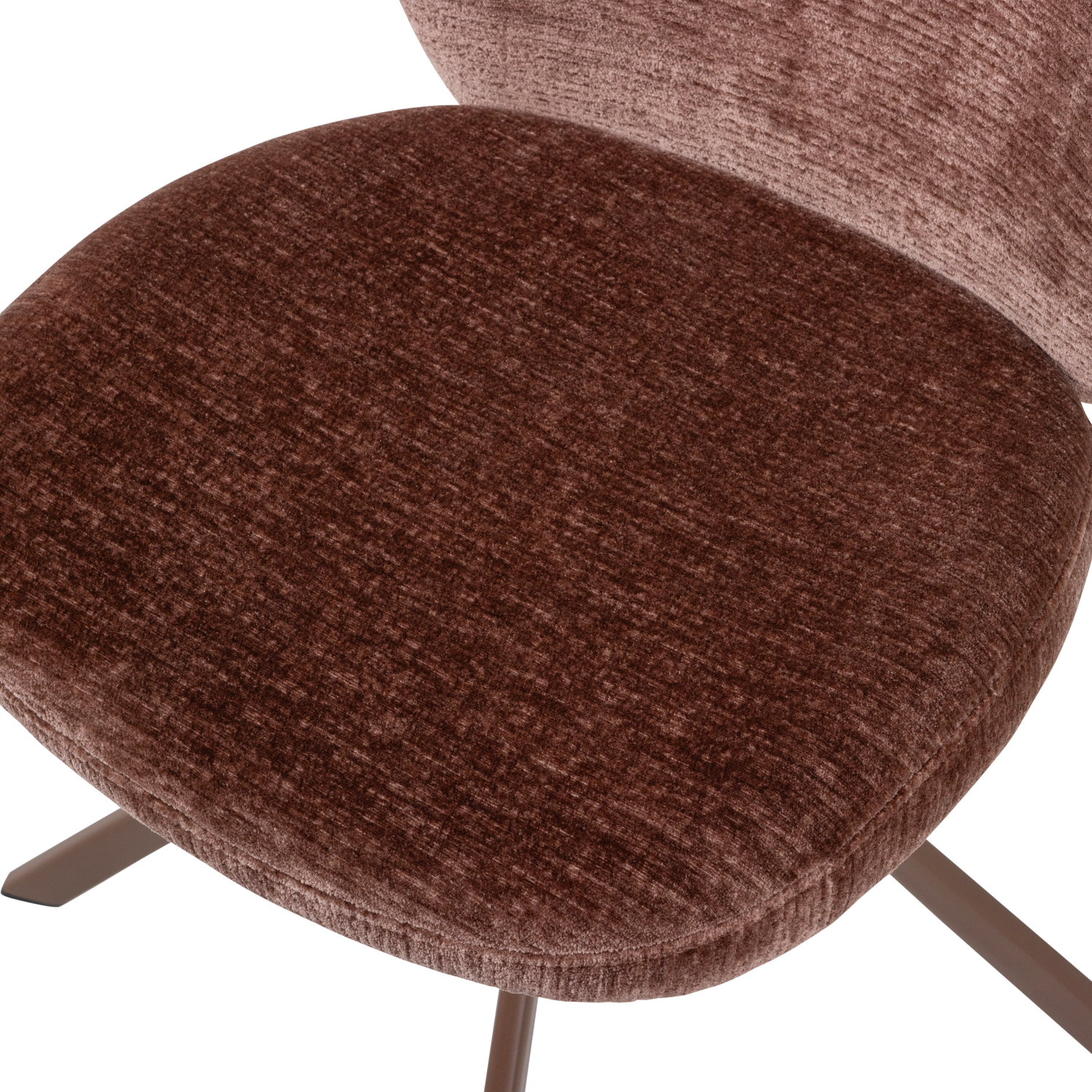 FEMKE DINING CHAIR CHENILLE BROWN