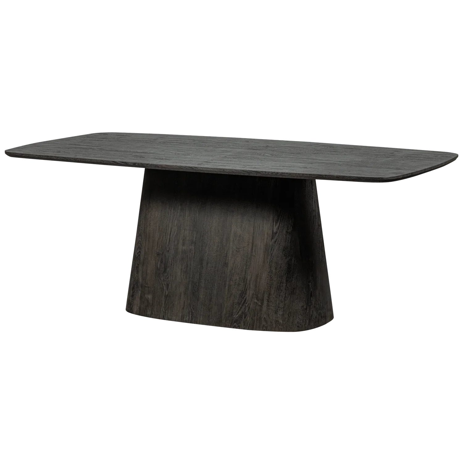 LEAH DINING TABLE MDF DARK BROWN 200x105CM
