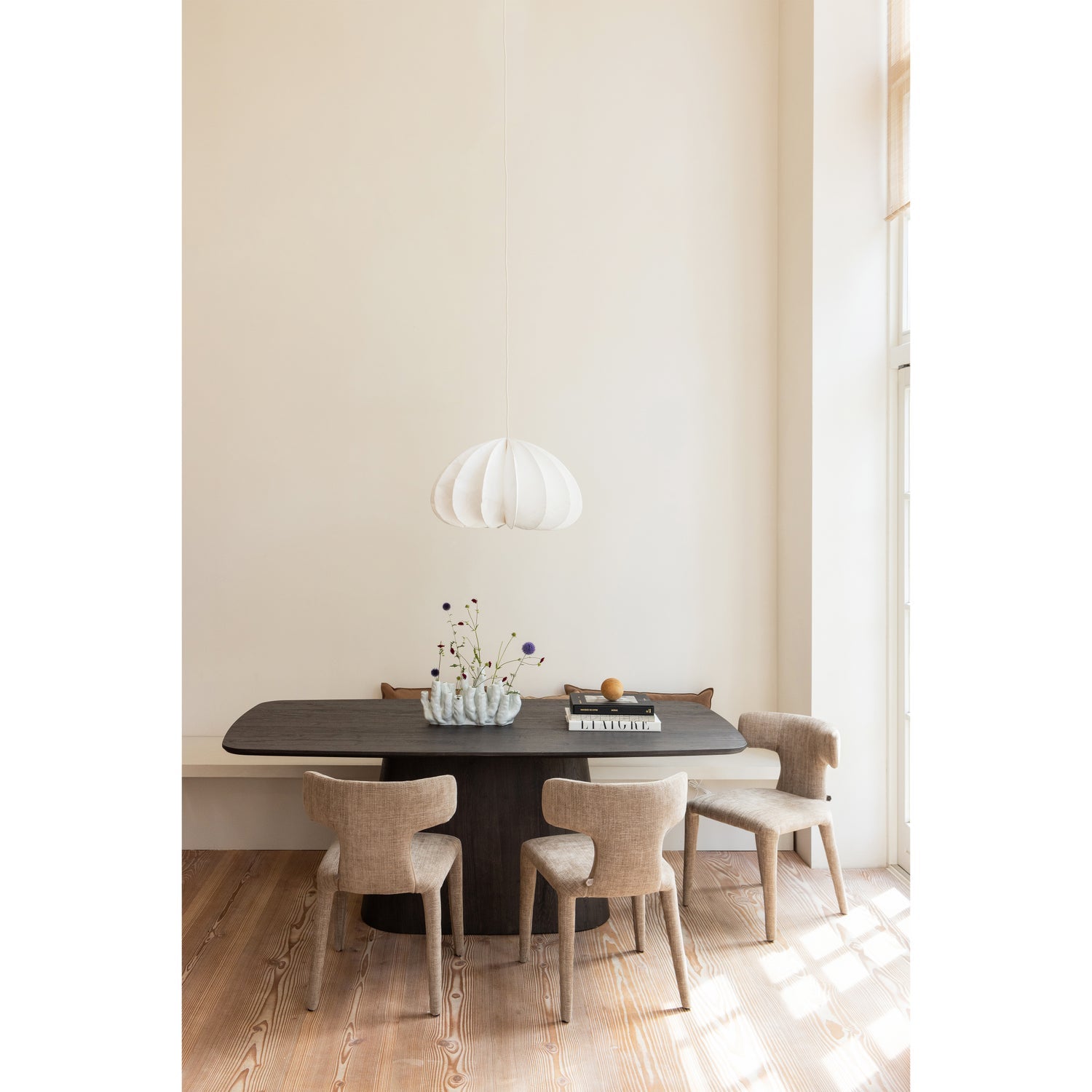 WOOOD scaun dining PERMIT | 100% Pes | Nisipiu | 78x52x53 cm