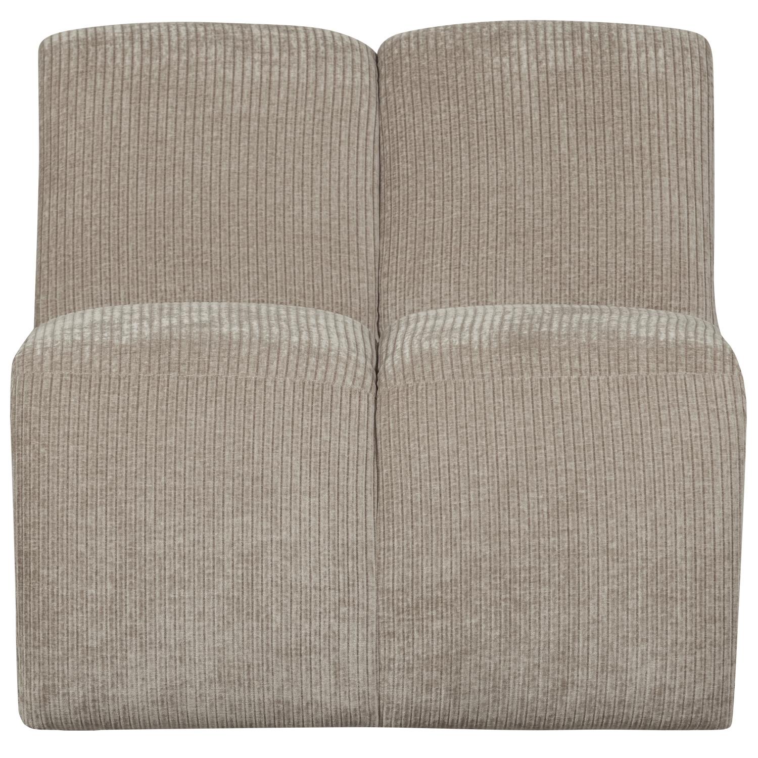 WOOOD canapea modulara MOJO 1-SEATER ELEMENT RIB FABRIC DARK | 100% Pes | Nisipiu | 74x84x97 cm