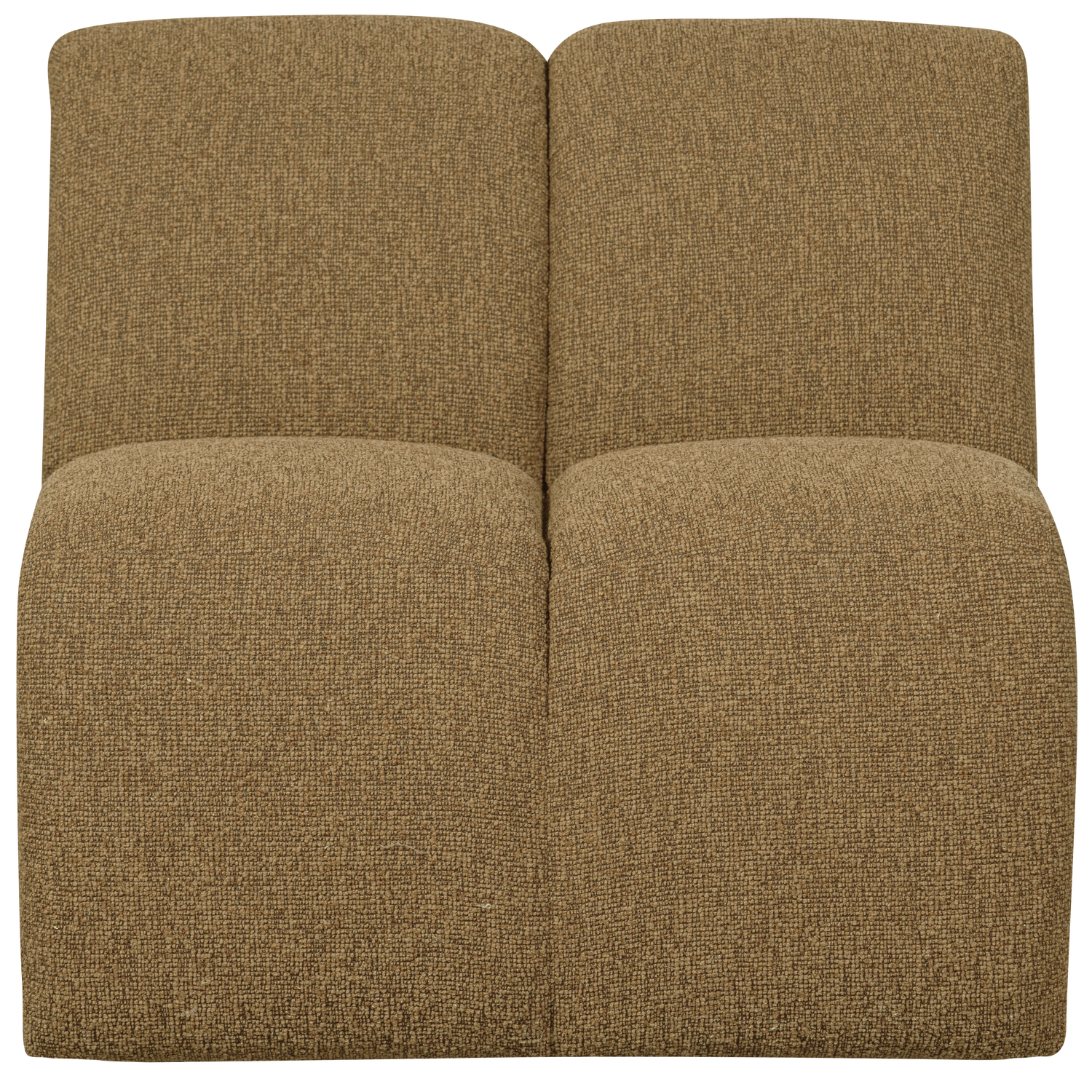 WOOOD canapea modulara MOJO 1-SEATER ELEMENT BOUCLE YELLOW/BROWN MELANGE | 100% Pes | Galben | 74x84x97 cm