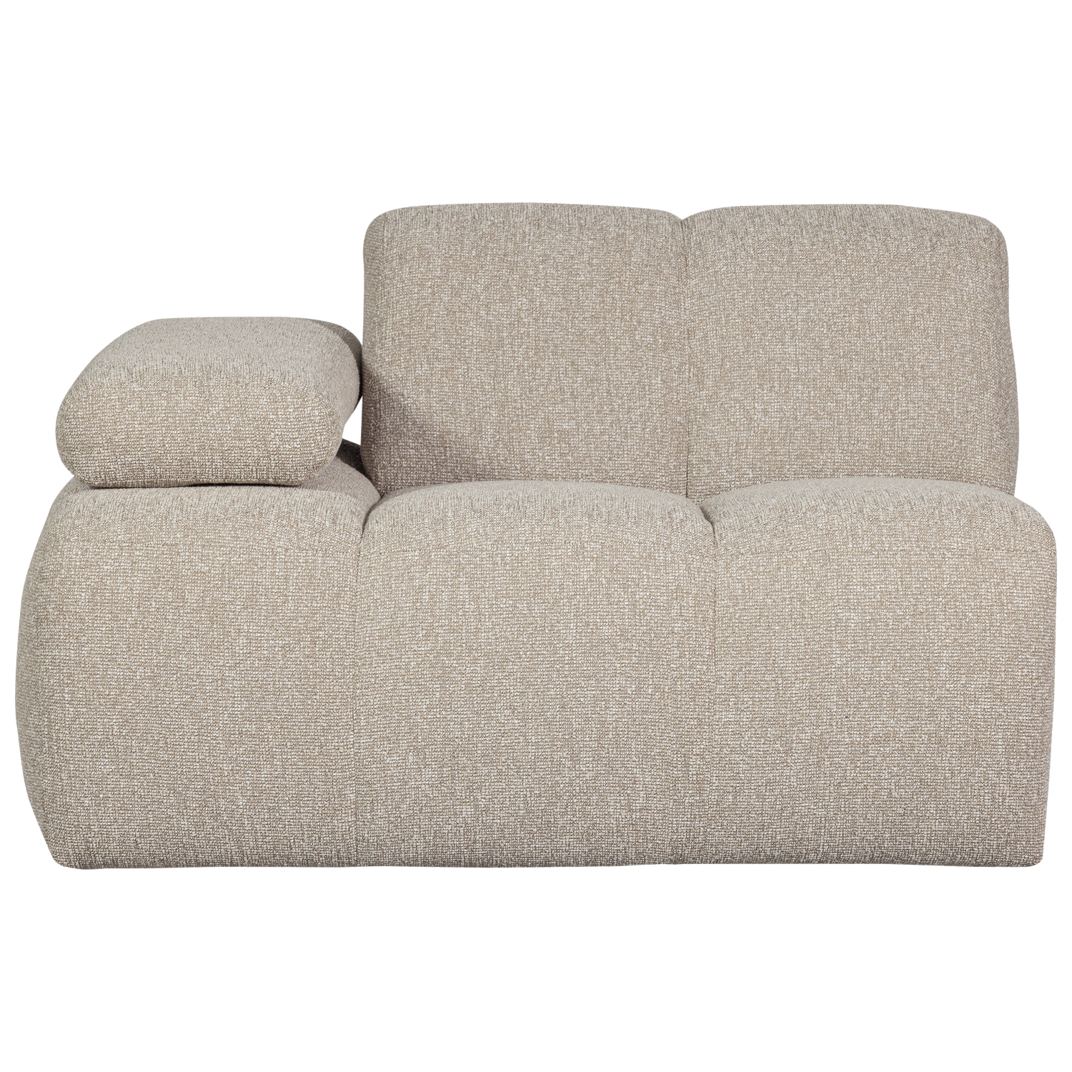 MOJO 1-SEATER ELEMENT ARM LEFT BOUCLE BEIGE MELANGE