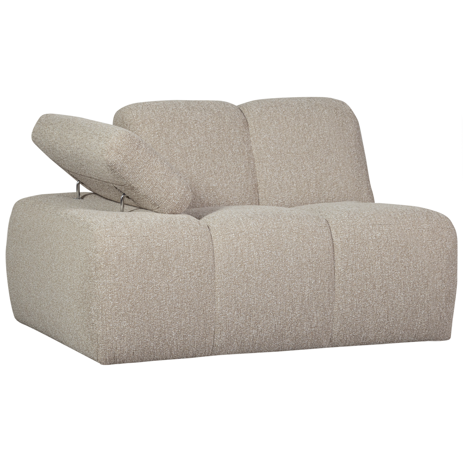 MOJO 1-SEATER ELEMENT ARM LEFT BOUCLE BEIGE MELANGE