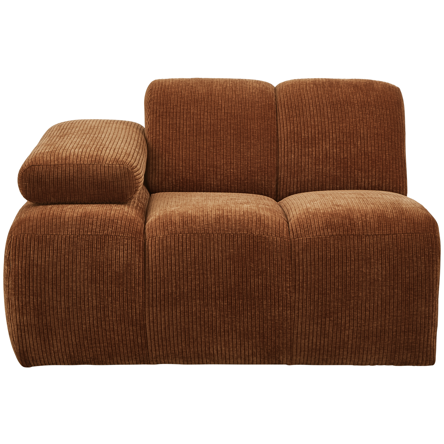 WOOOD canapea modulara MOJO 1-SEATER ELEMENT | 100% Pes | Maro | 74x124x97 cm