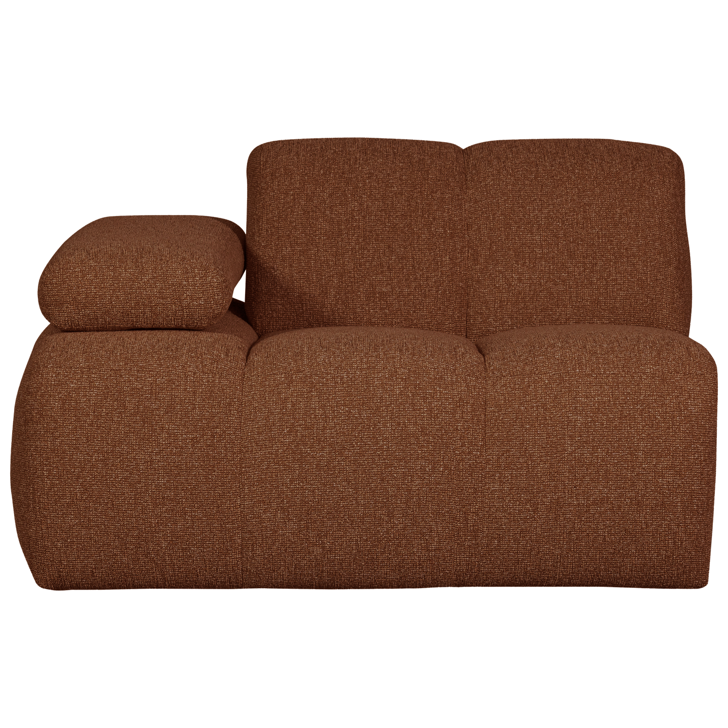 WOOOD canapea modulara MOJO 1-SEATER ELEMENT | 100% Pes | Maro | 74x124x97 cm