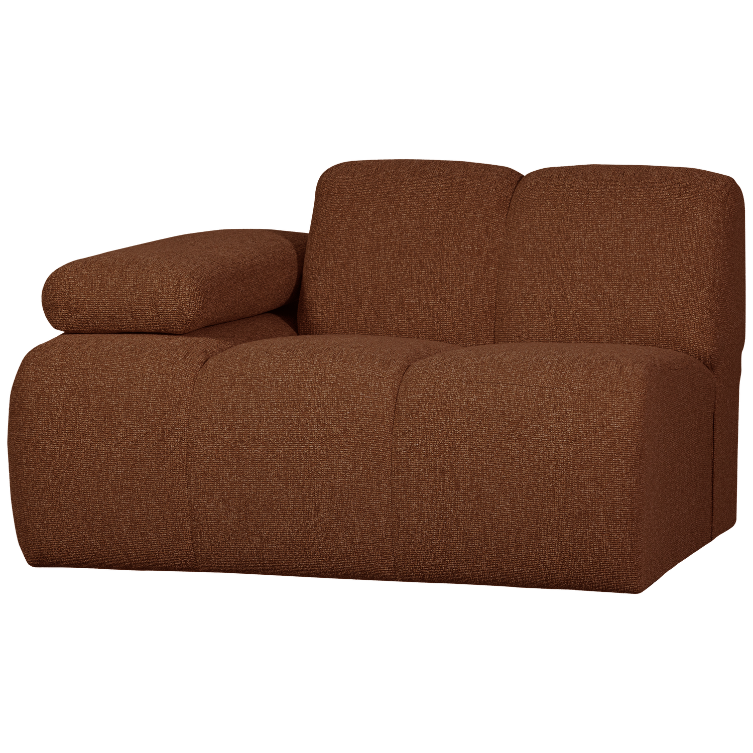 WOOOD canapea modulara MOJO 1-SEATER ELEMENT | 100% Pes | Maro | 74x124x97 cm