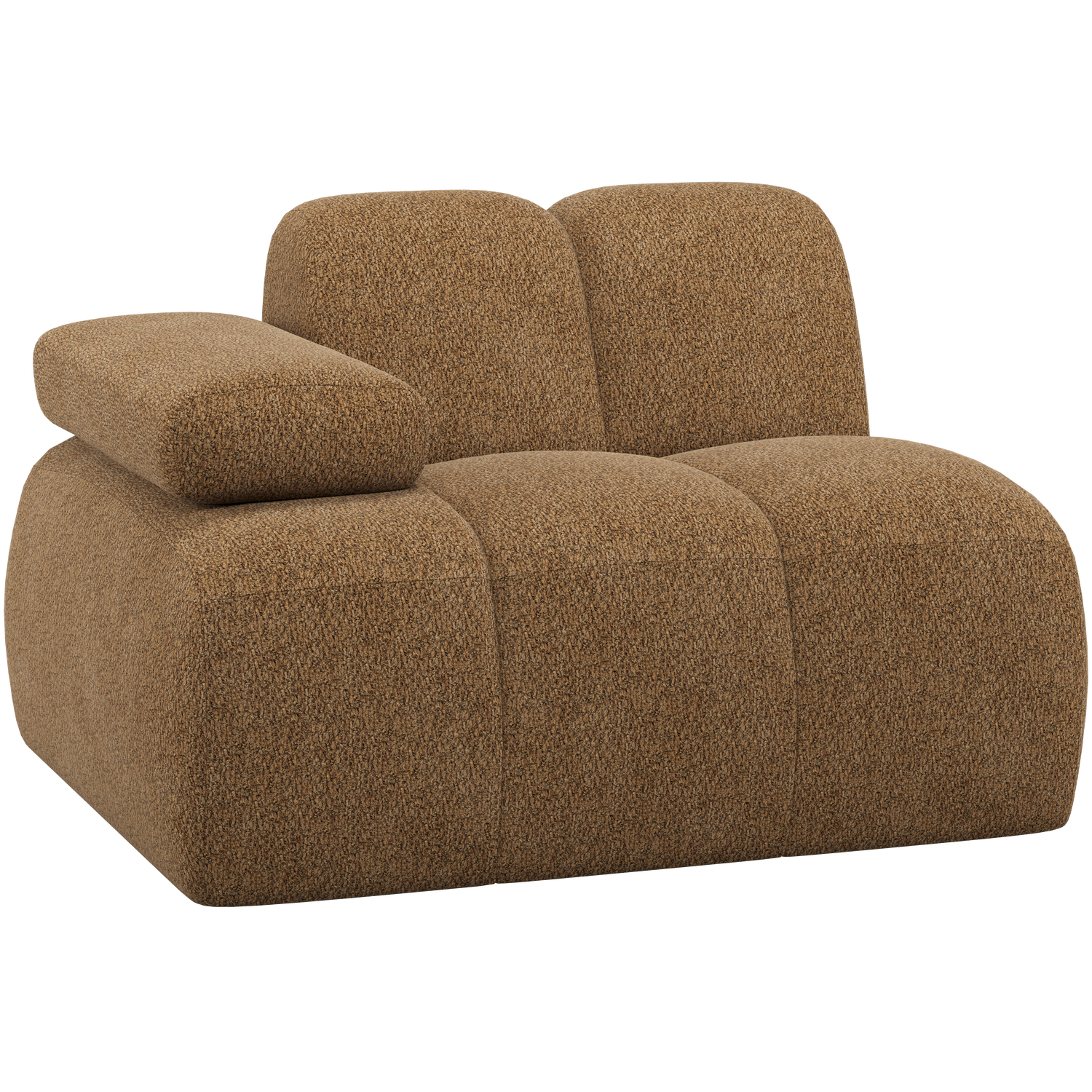 WOOOD canapea modulara MOJO 1-SEATER ELEMENT | 100% Pes | Galben | 74x124x97 cm