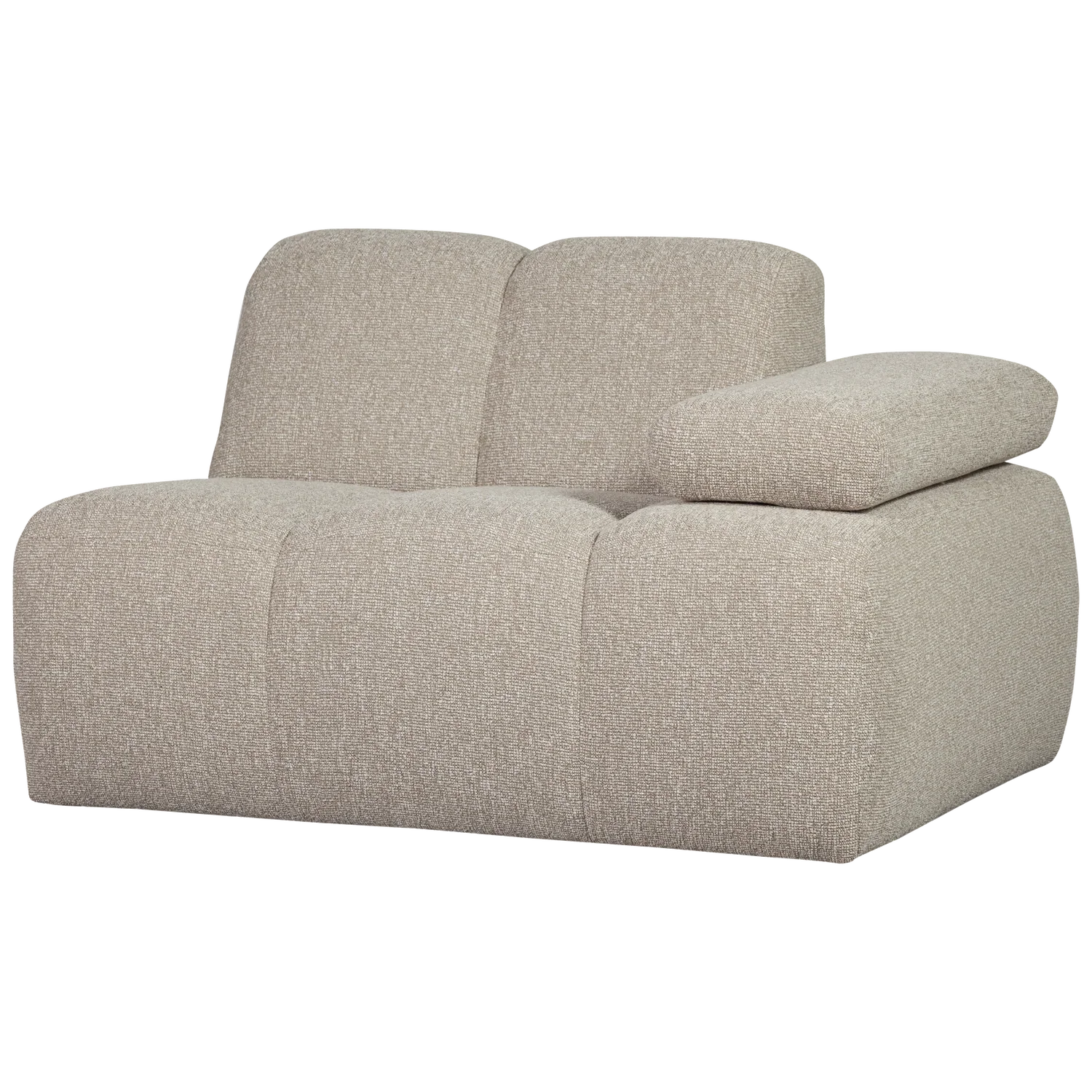 MOJO 1-SEATER ELEMENT ARM RIGHT BOUCLE BEIGE MELANGE