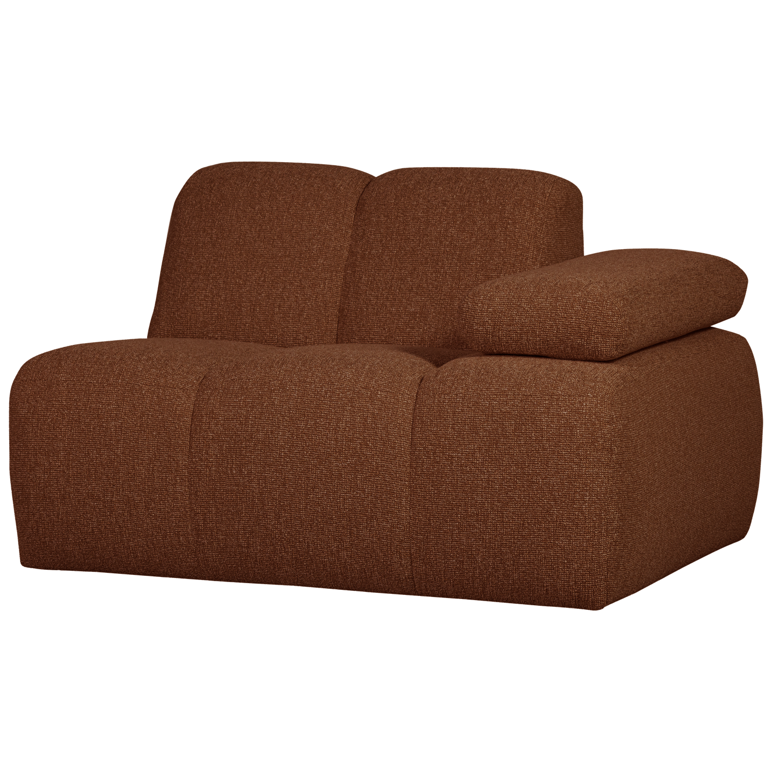 WOOOD canapea modulara MOJO 1-SEATER ELEMENT | 100% Pes | Maro | 74x124x97 cm