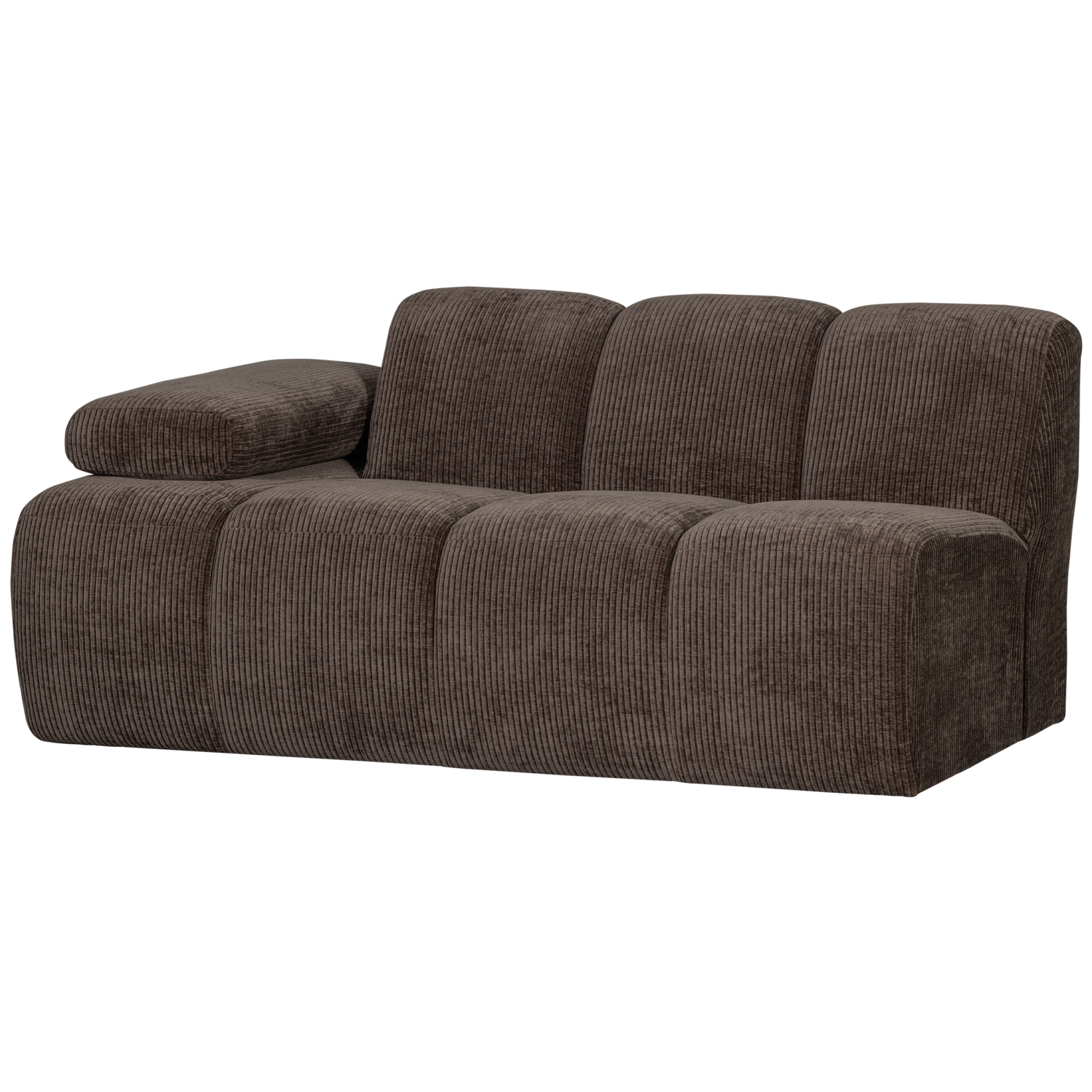 WOOOD canapea modulara MOJO 1,5-SEATER ELEMENT | 100% Pes | Maro | 74x164x97 cm