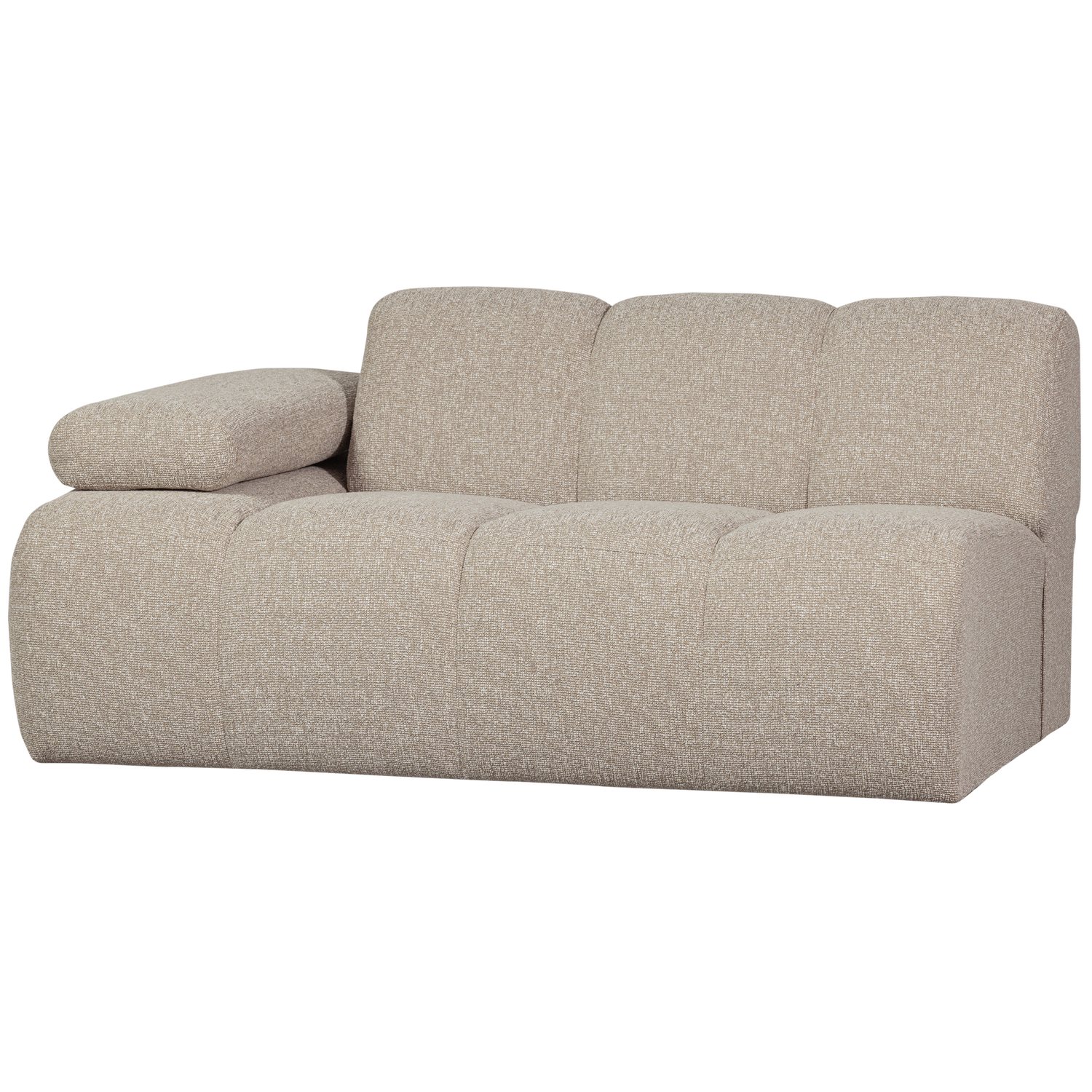 MOJO 1,5-SEATER ELEMENT ARM LEFT BOUCLE BEIGE MELANGE