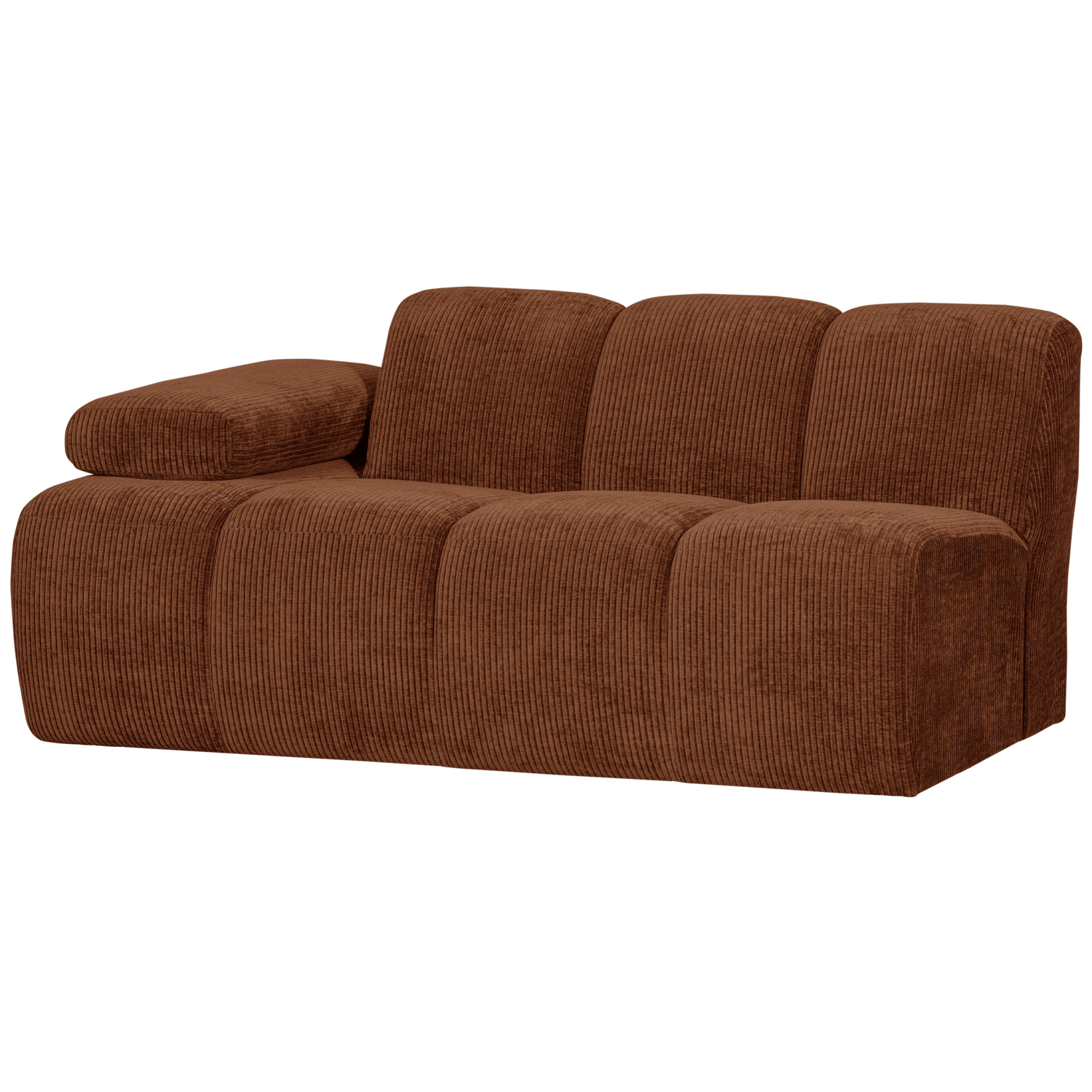 WOOOD canapea modulara MOJO 1,5-SEATER ELEMENT | 100% Pes | Maro | 74x164x97 cm