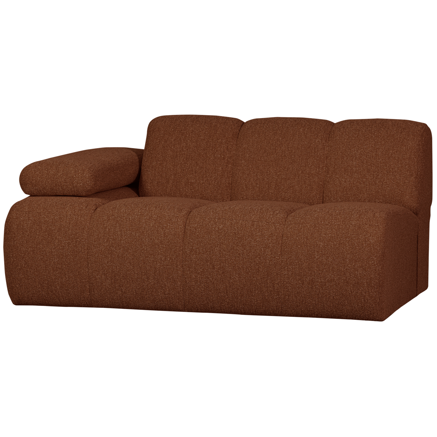 WOOOD canapea modulara MOJO 1,5-SEATER ELEMENT | 100% Pes | Maro | 74x164x97 cm