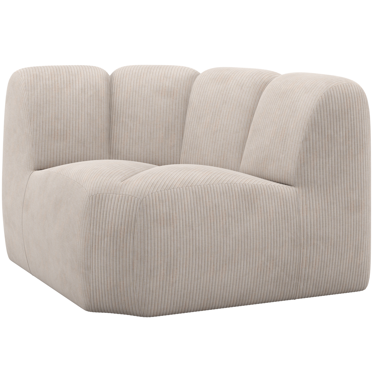WOOOD canapea modulara MOJO | 100% Pes | Ecru | 74x110x110 cm