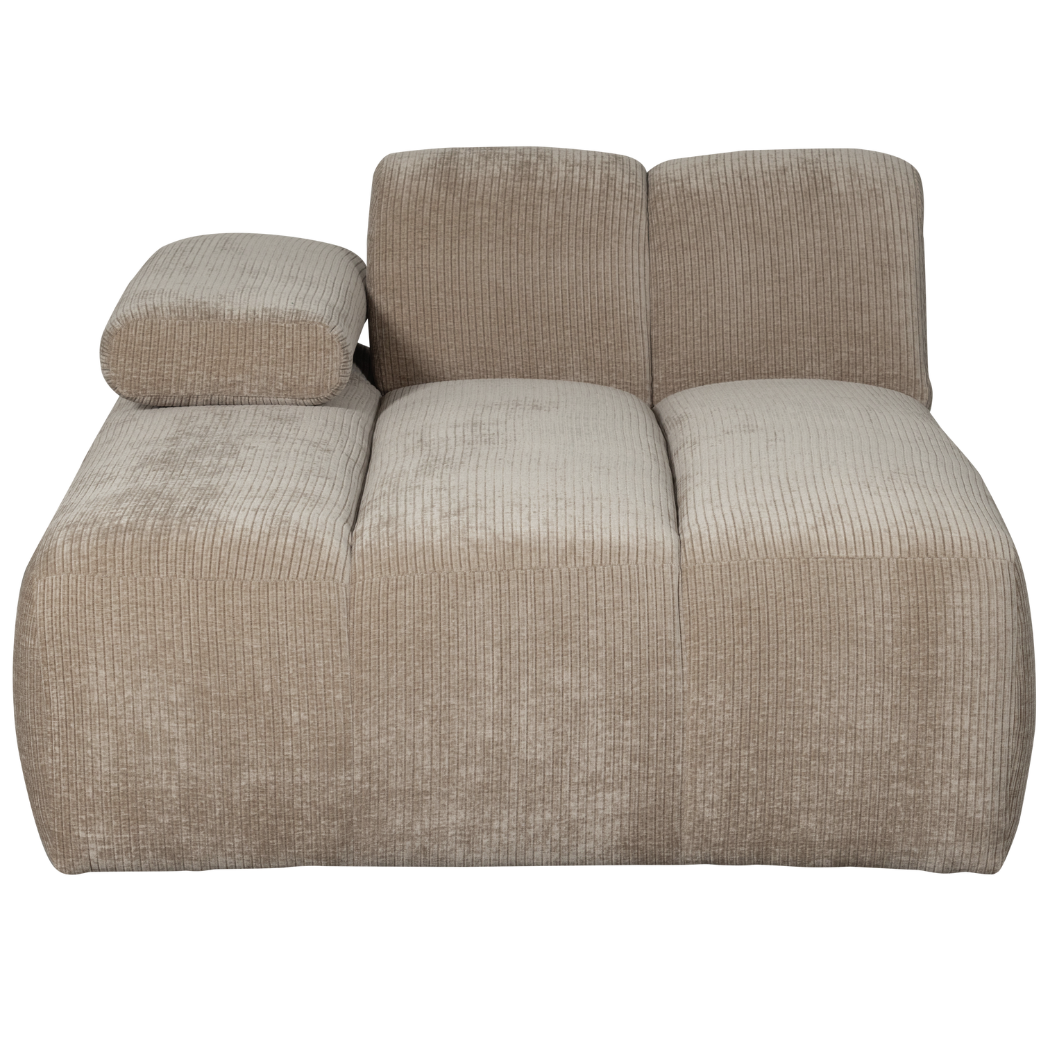WOOOD canapea modulara MOJO CHAISE LONGUE ELEMENT | 100% Pes | Nisipiu | 74x124x162 cm