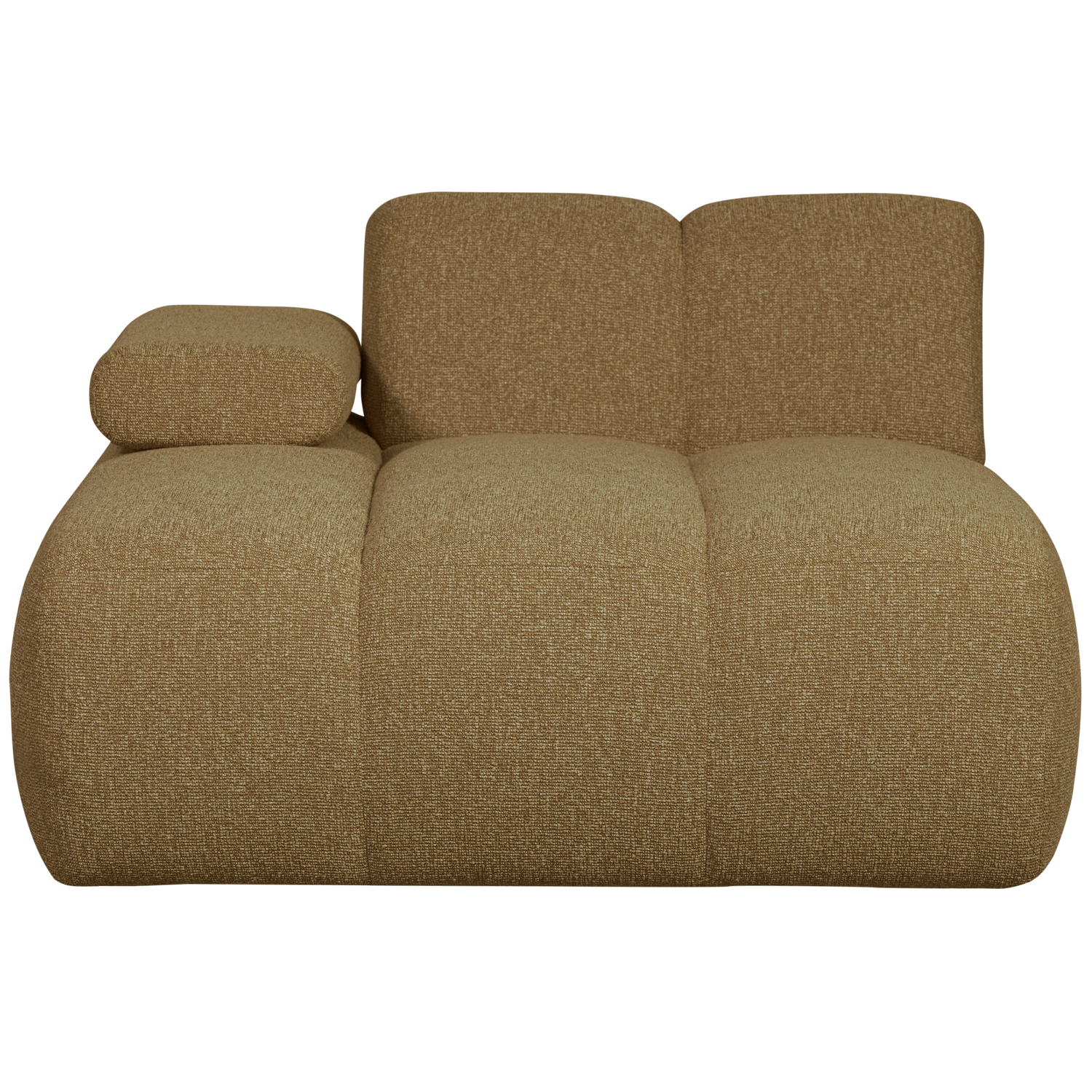 WOOOD canapea modulara MOJO CHAISE LONGUE ELEMENT | 100% Pes | Galben | 74x124x162 cm