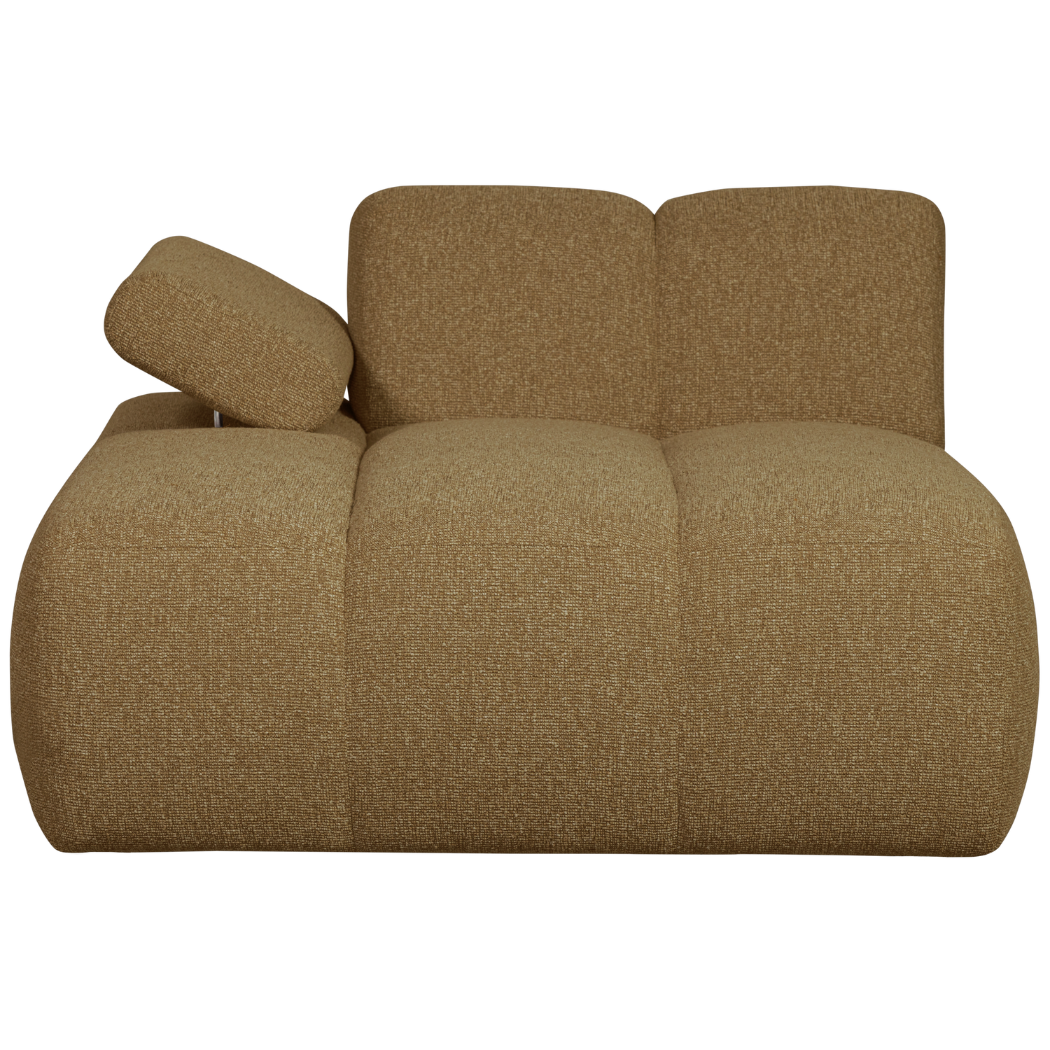 WOOOD canapea modulara MOJO CHAISE LONGUE ELEMENT | 100% Pes | Galben | 74x124x162 cm