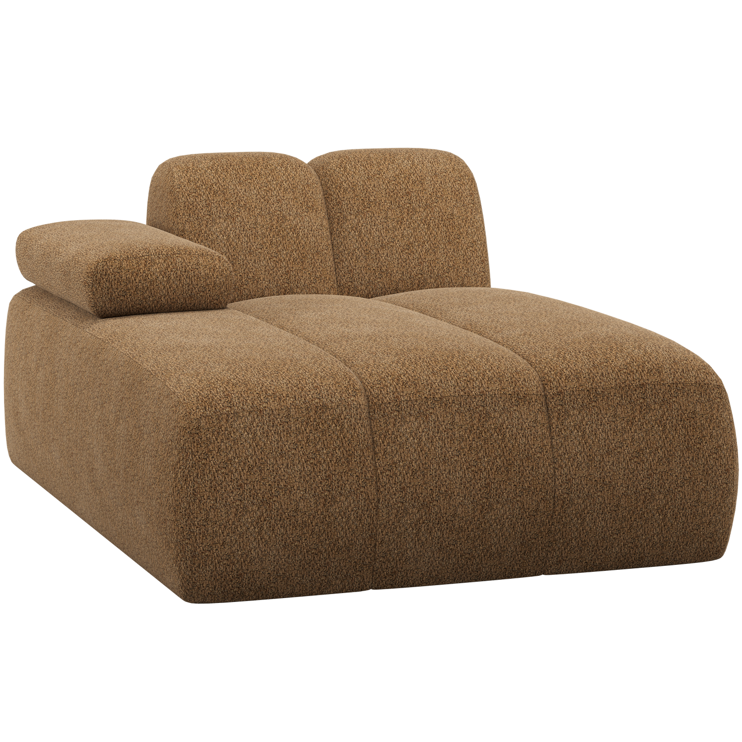 WOOOD canapea modulara MOJO CHAISE LONGUE ELEMENT | 100% Pes | Galben | 74x124x162 cm