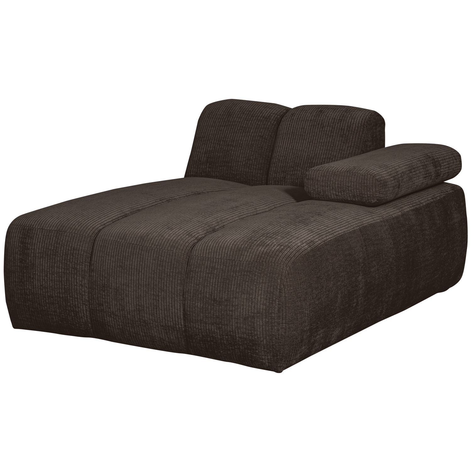 WOOOD canapea modulara MOJO CHAISE LONGUE ELEMENT | 100% Pes | Maro | 74x124x162 cm