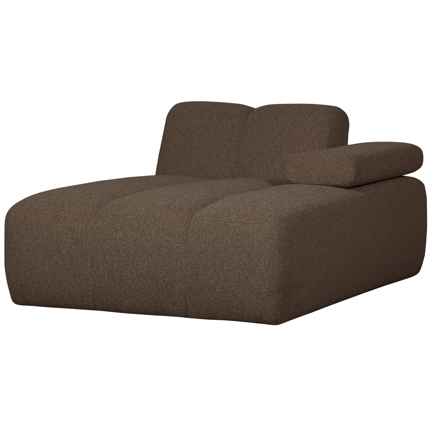 WOOOD canapea modulara MOJO CHAISE LONGUE ELEMENT | 100% Pes | Maro | 74x124x162 cm