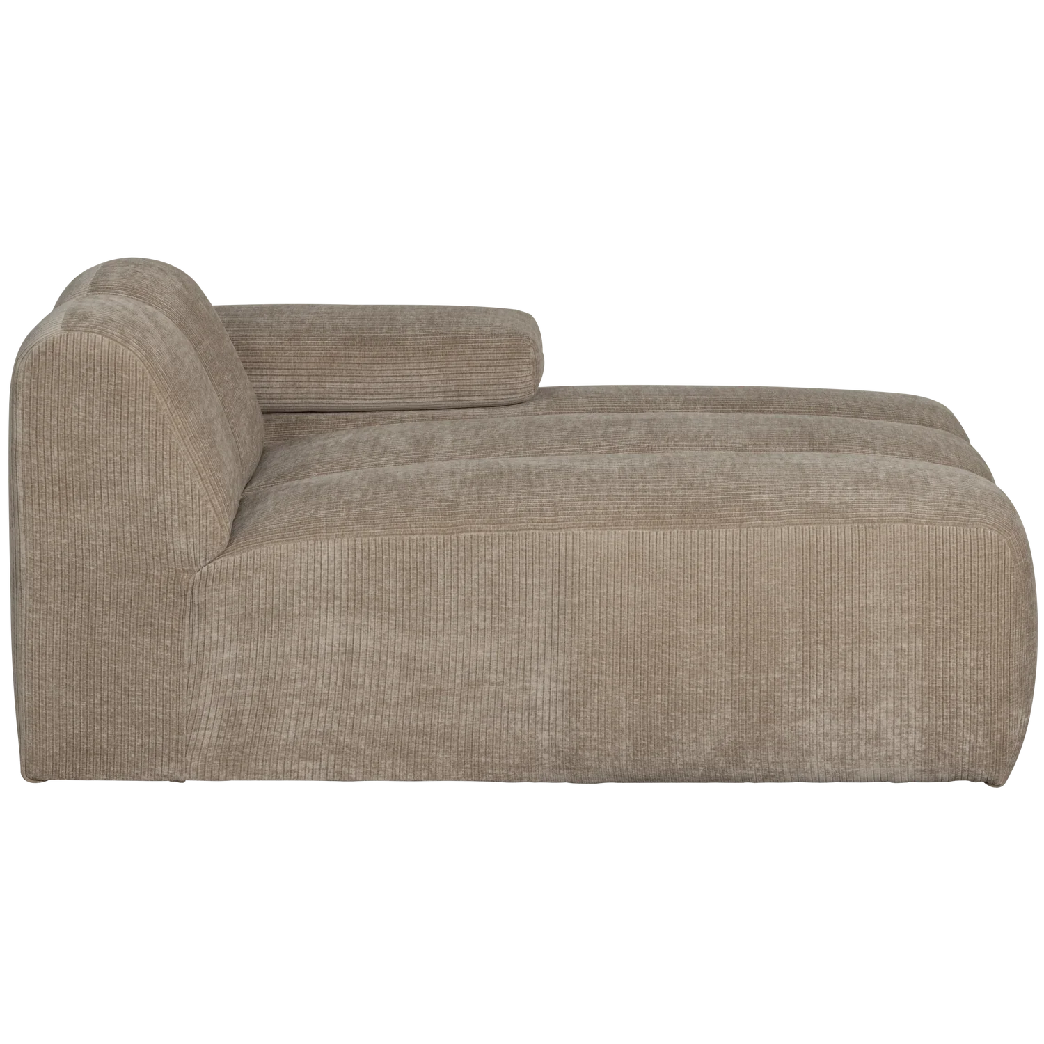 MOJO CHAISE LONGUE ELEMENT RIGHT RIB FABRIC DARK SAND