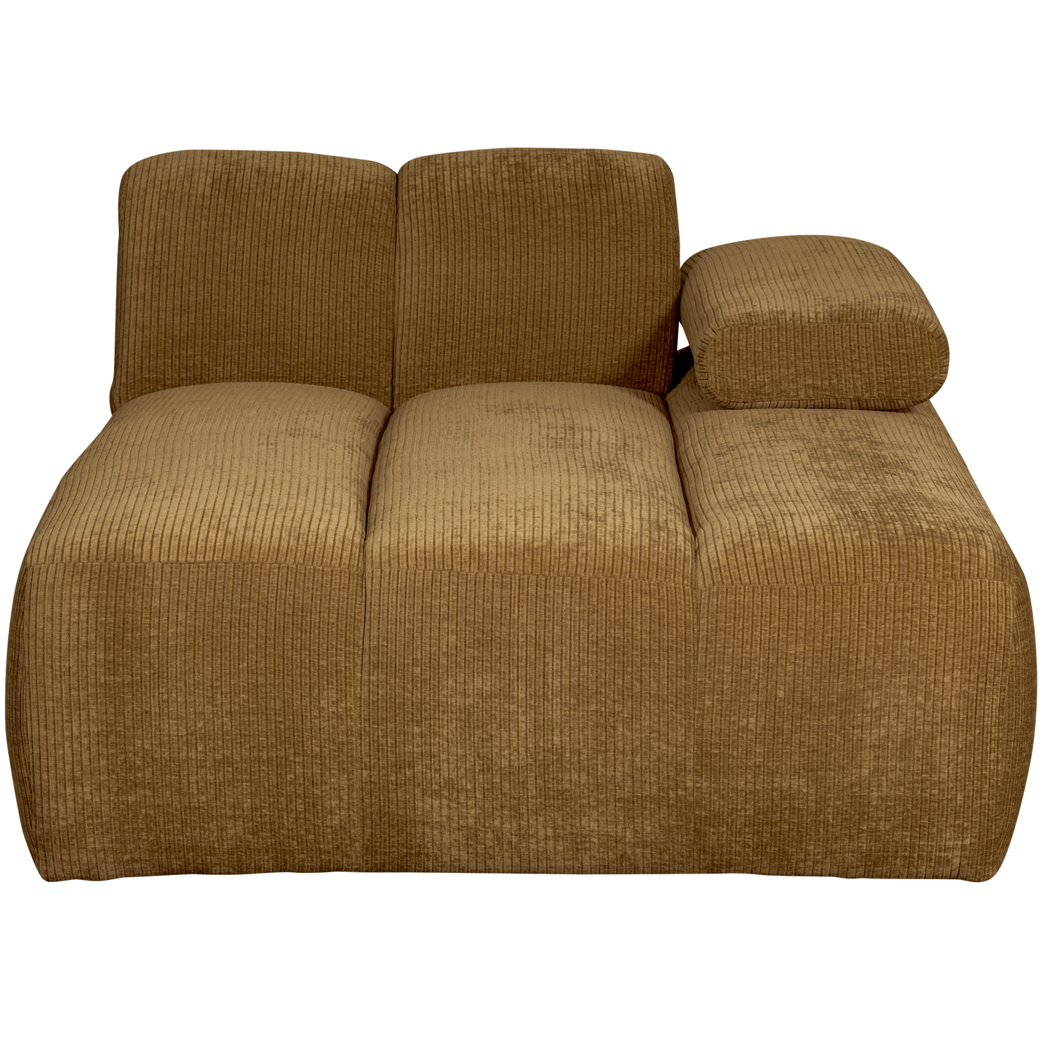 WOOOD canapea modulara MOJO CHAISE LONGUE ELEMENT | 100% Pes | Galben | 74x124x162 cm