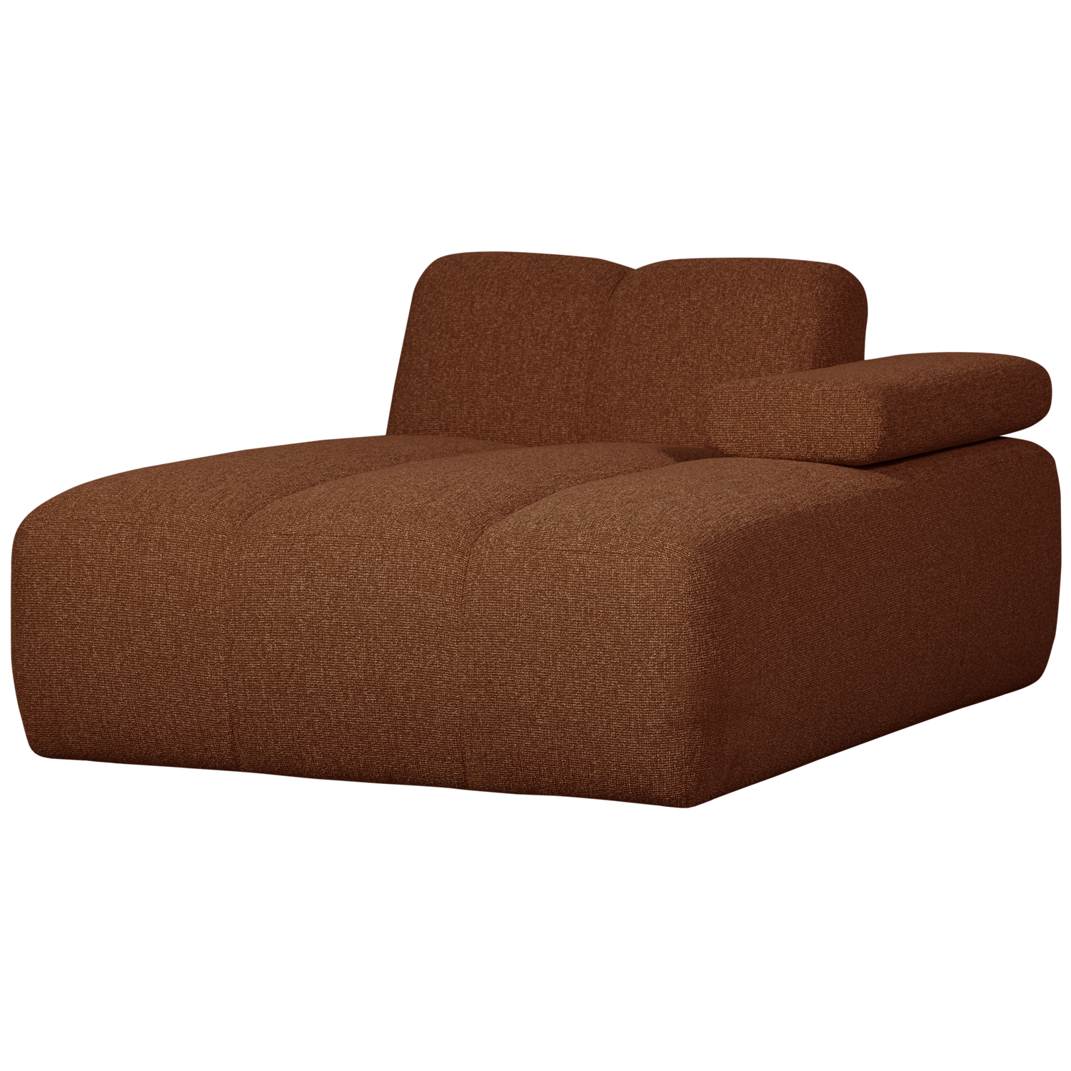 WOOOD canapea modulara MOJO CHAISE LONGUE ELEMENT | 100% Pes | Maro | 74x124x162 cm