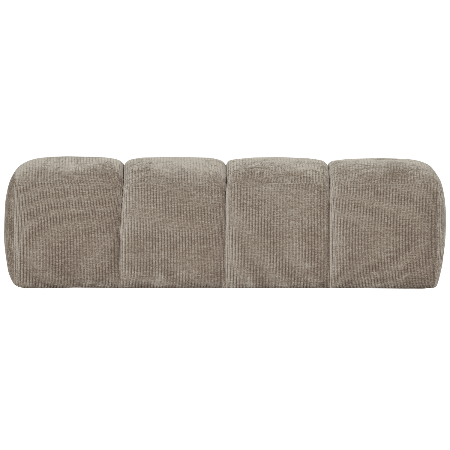 MOJO DINING BENCH 164 CM RIB FABRIC DARK SAND