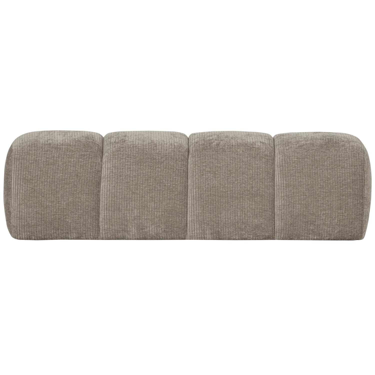 MOJO DINING BENCH 164 CM RIB FABRIC DARK SAND